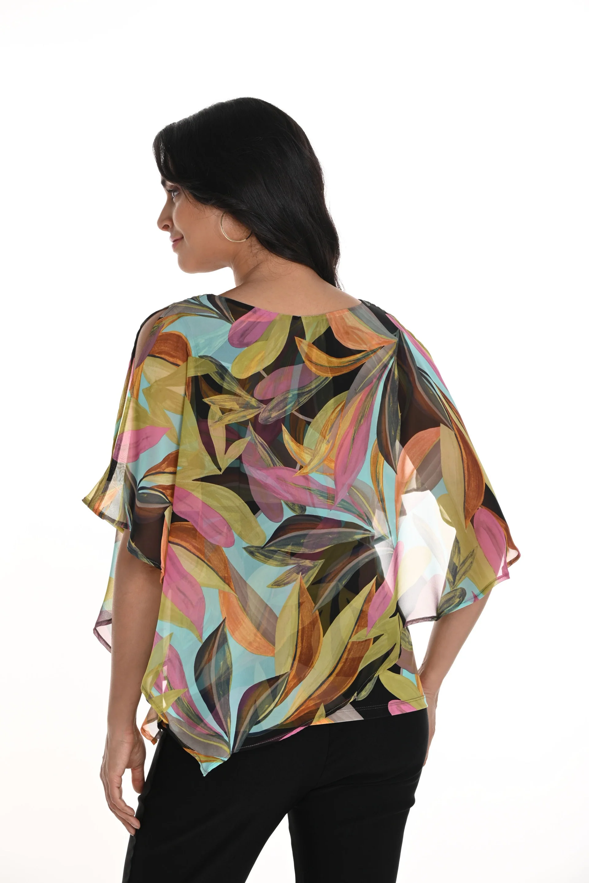 Frank Lyman Flowy Sleeveless Floral Print Top Style 256238 - Image 3