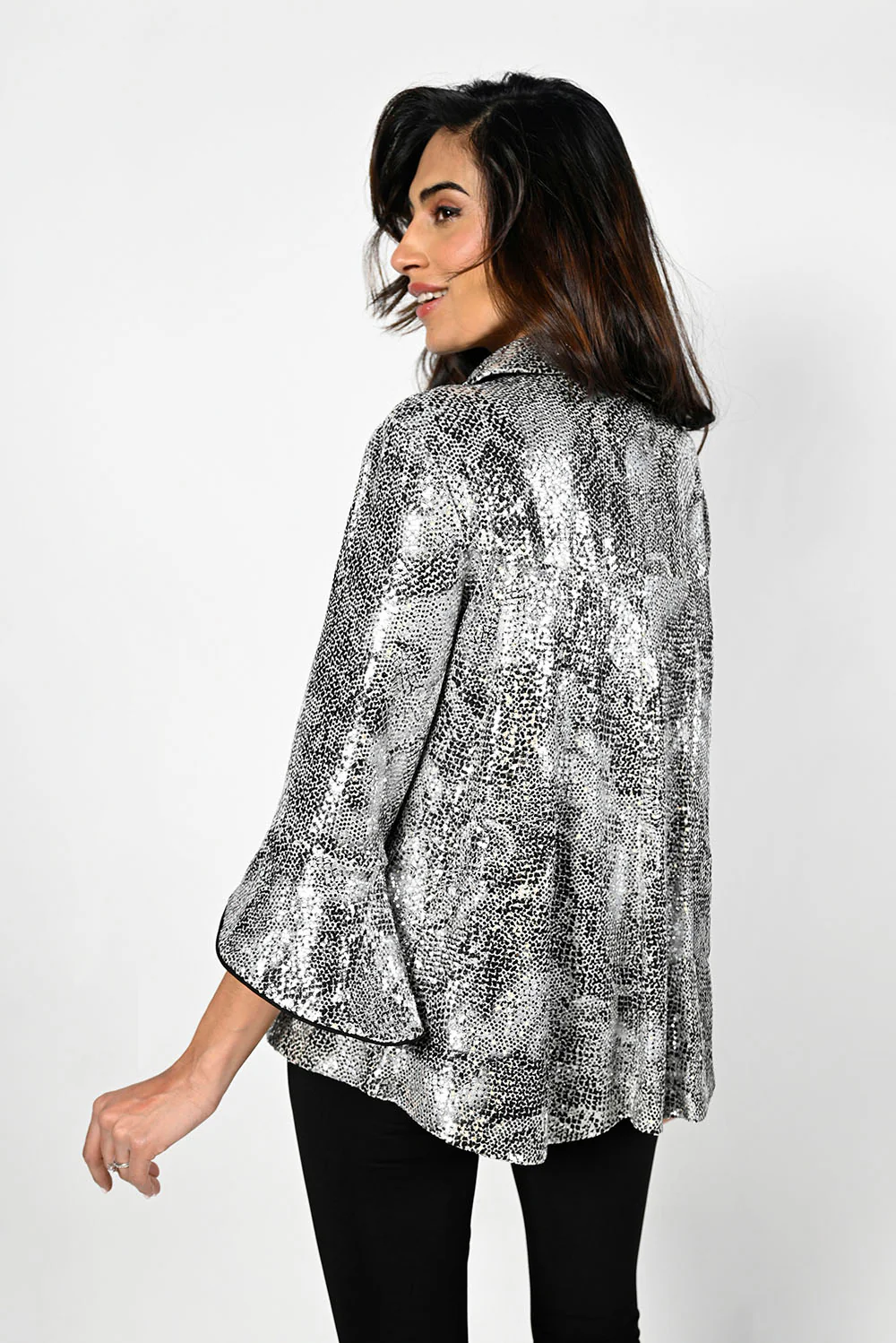Frank Lyman Beige/Black Jacket Style 229282 - Image 4