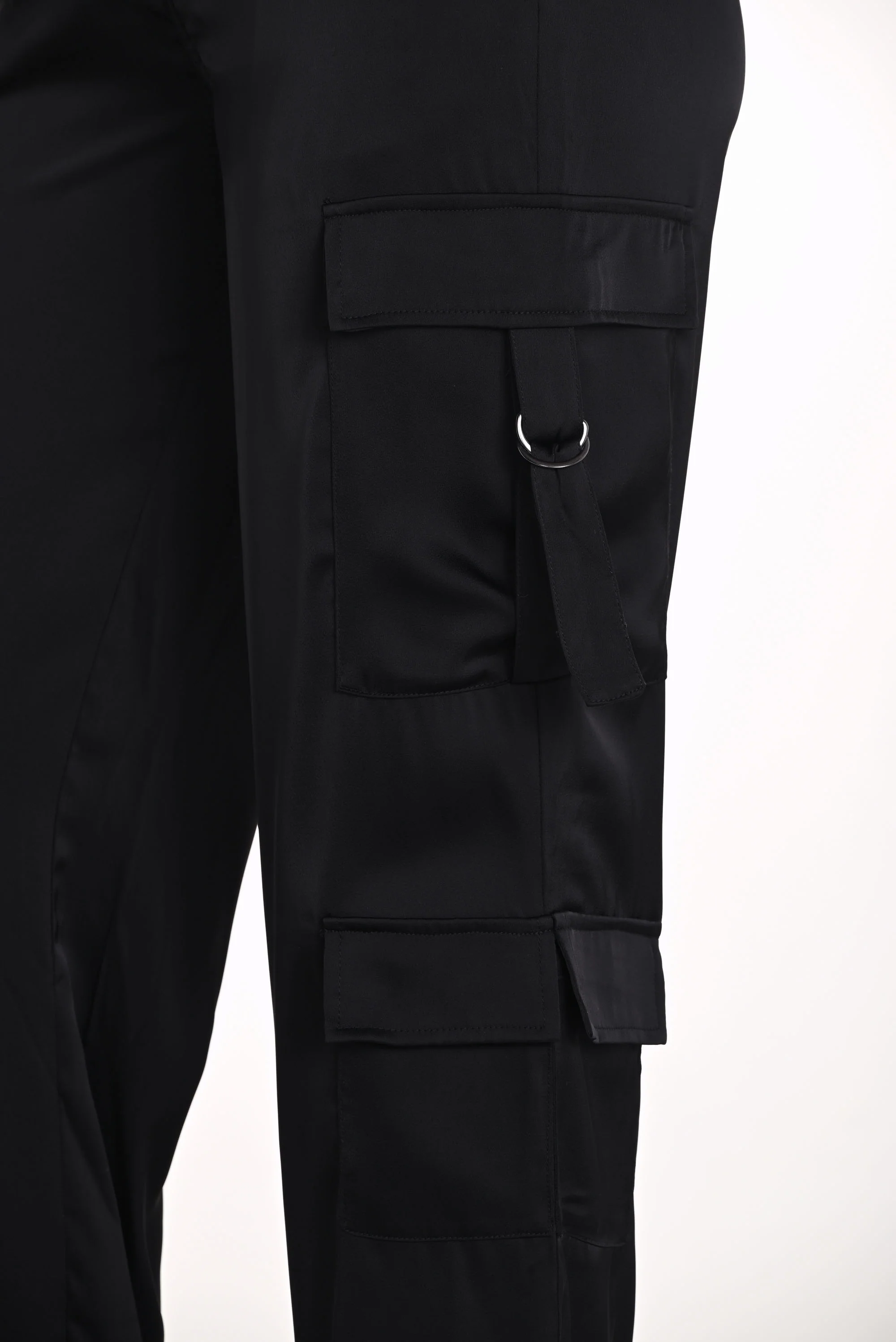Frank Lyman Black Cargo Pants Style 251538 - Image 3