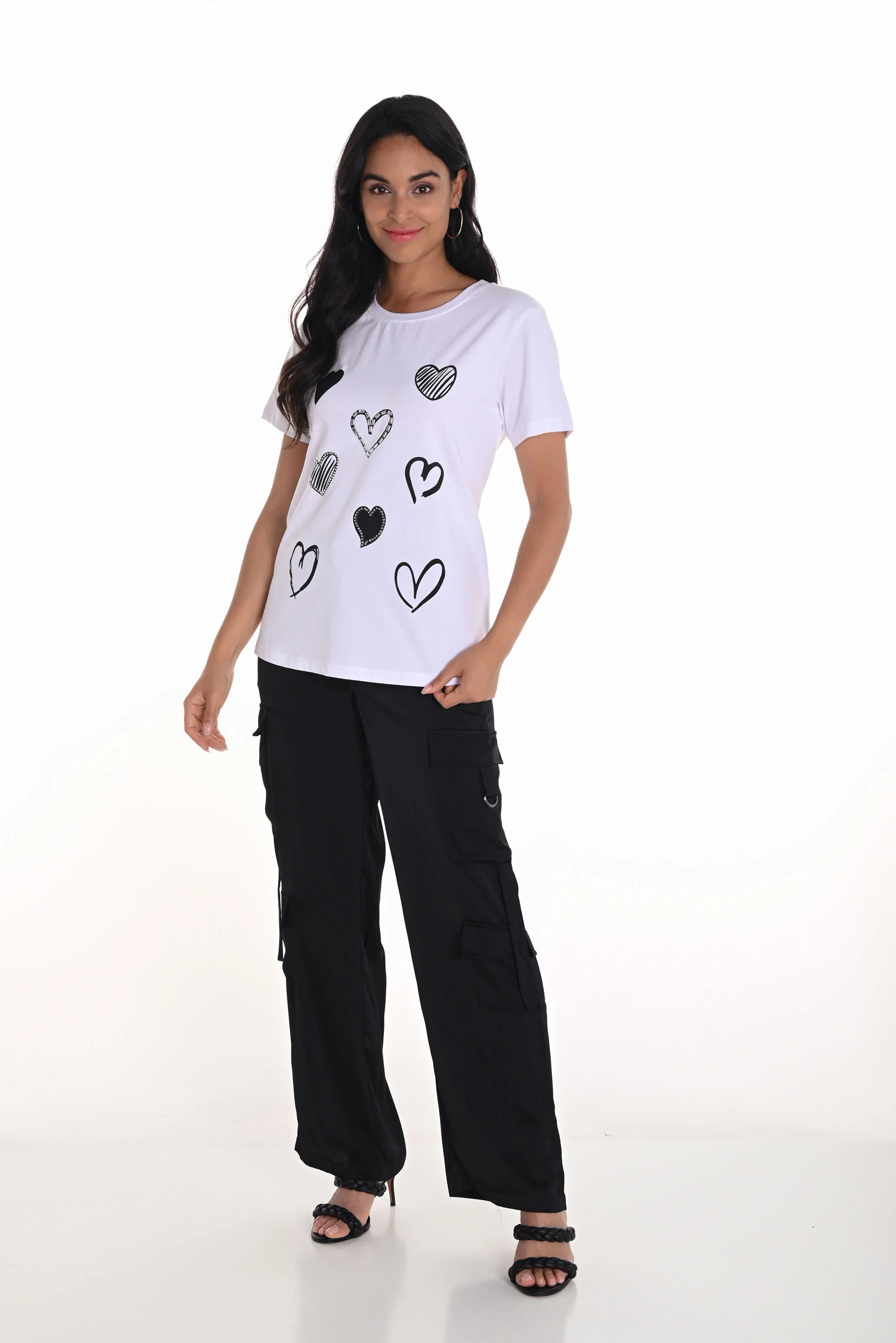 Frank Lyman Black Cargo Pants Style 251538 - Image 5