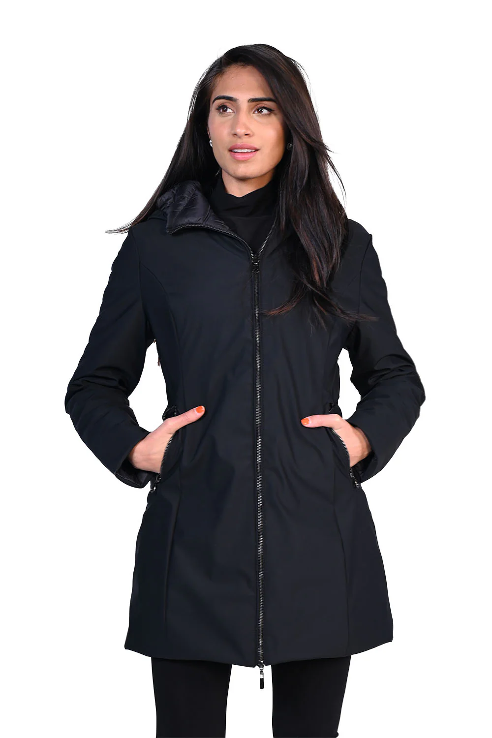 Frank Lyman Black Reversible Coat Style 223440U - Image 2