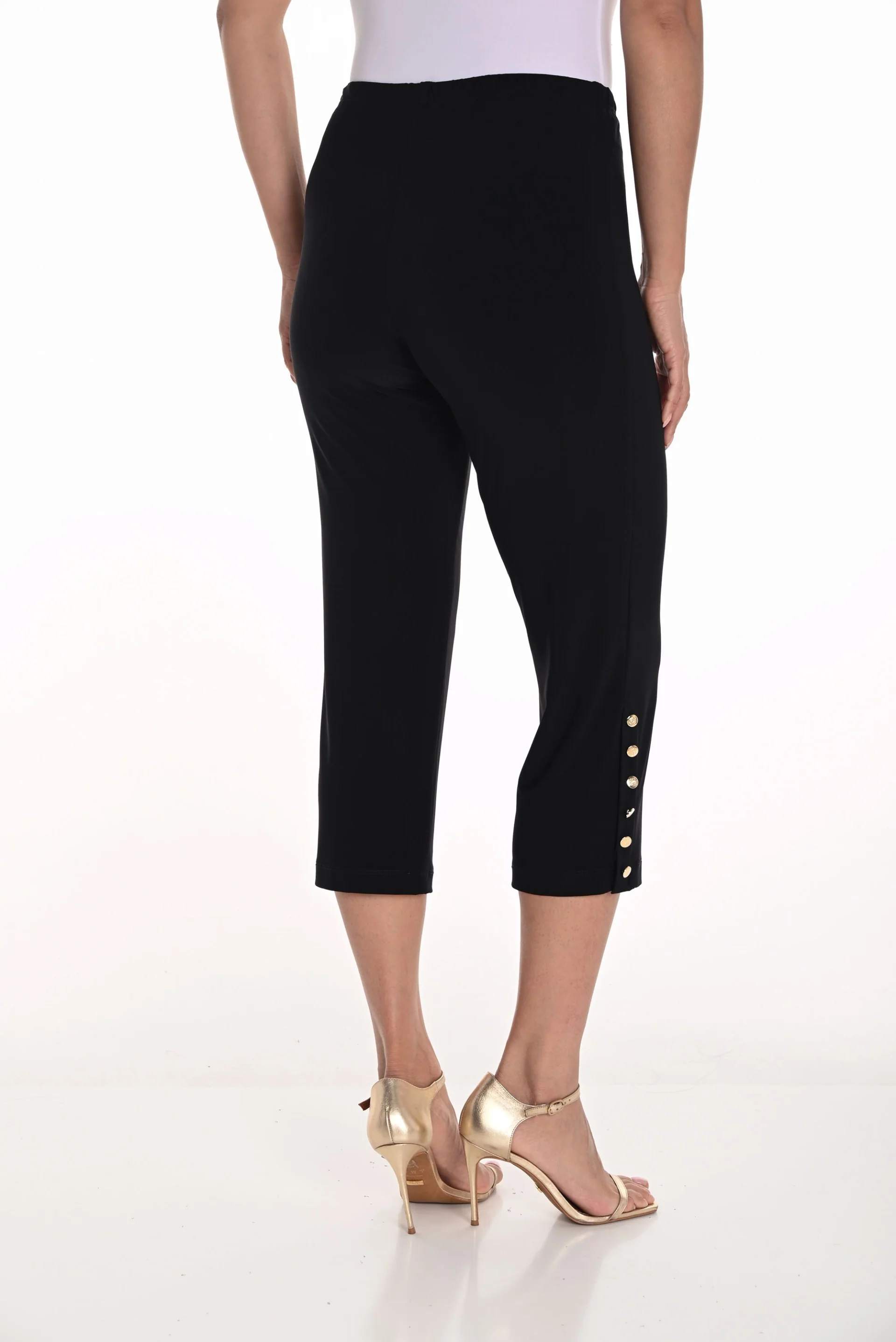 Frank Lyman Black Cropped Pants Style 251001 - Image 2