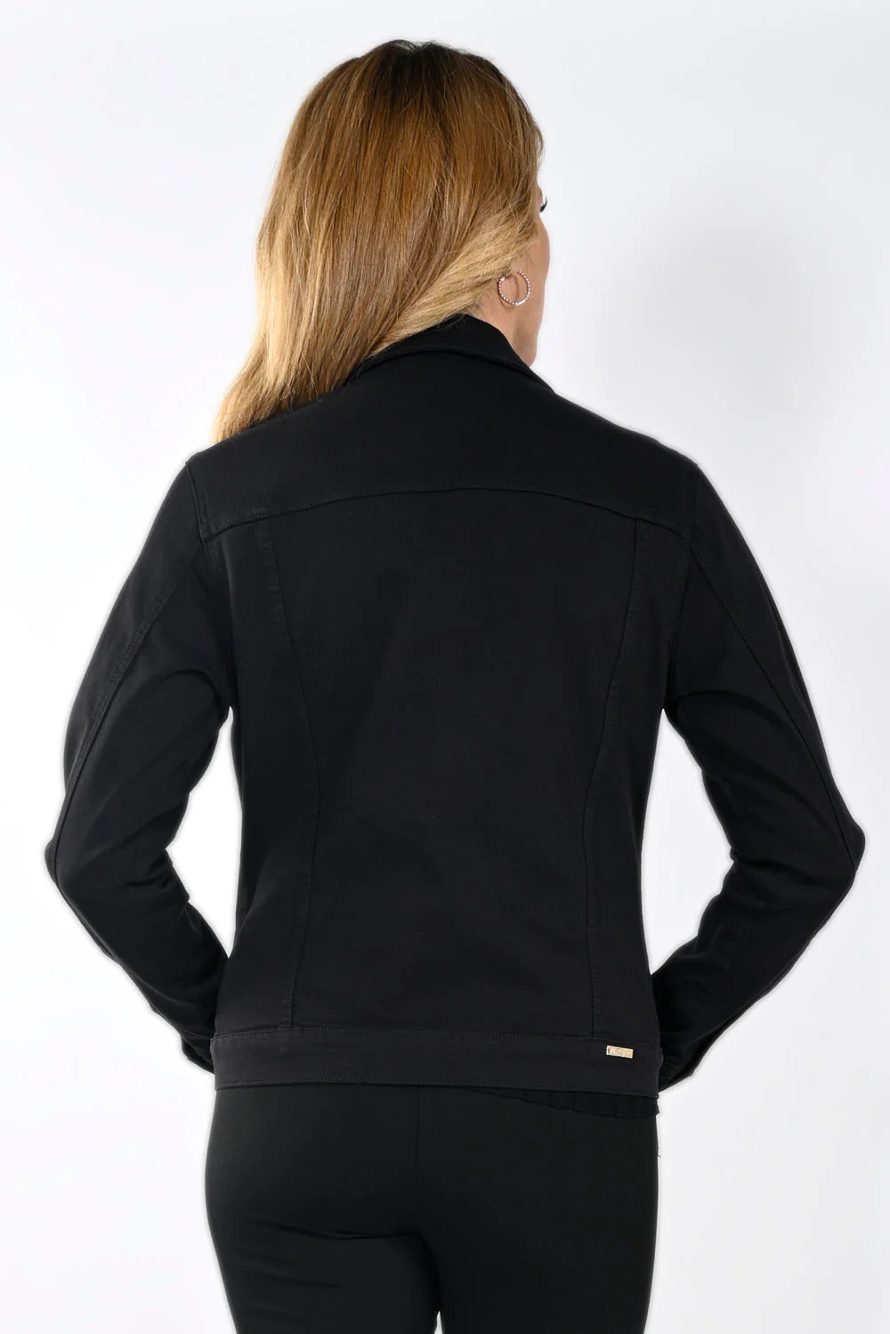 Frank Lyman Black Denim Jacket Style 233808U - Image 2