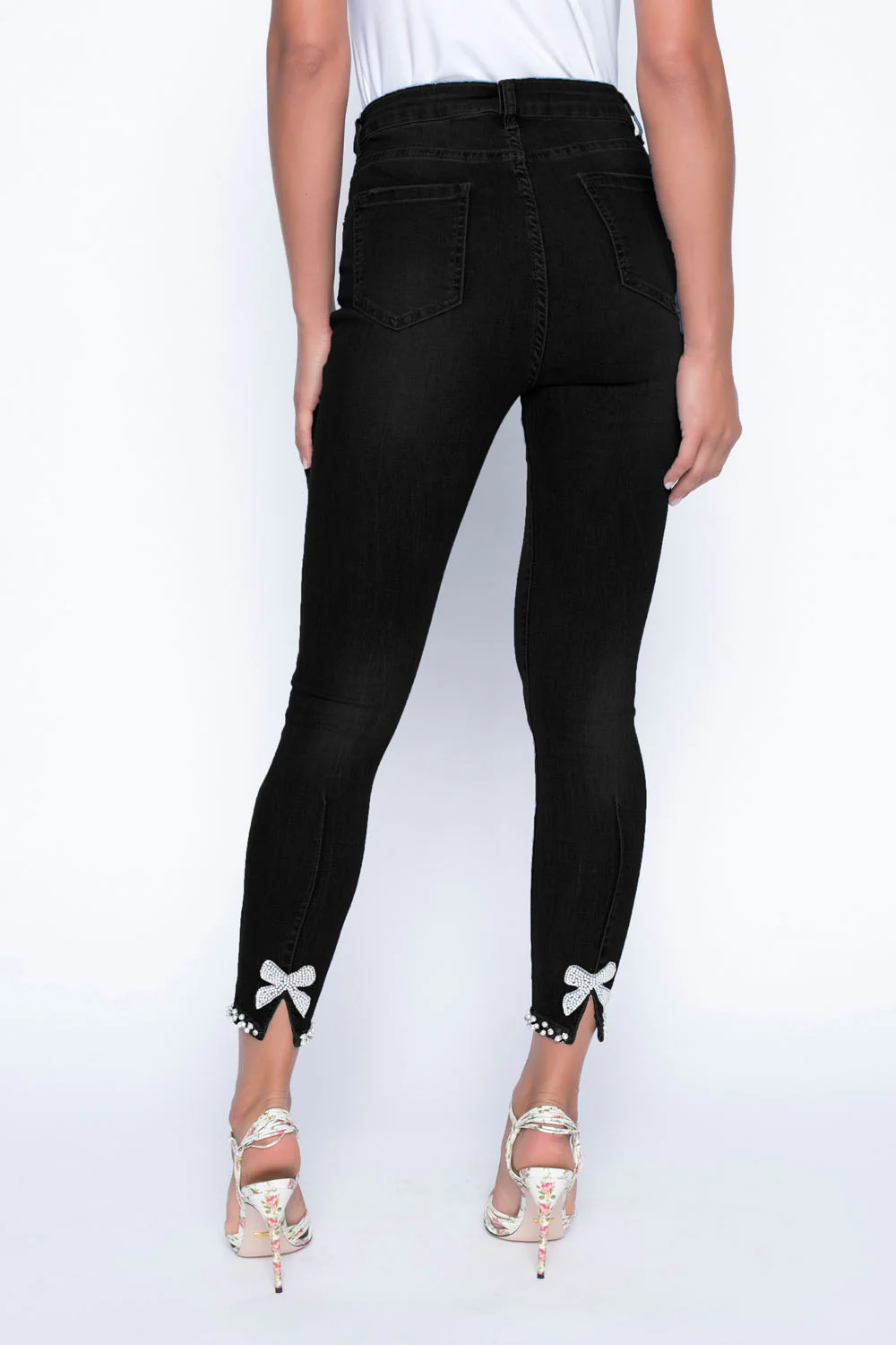 Frank Lyman Black Denim Pants Style 191116U - Image 3