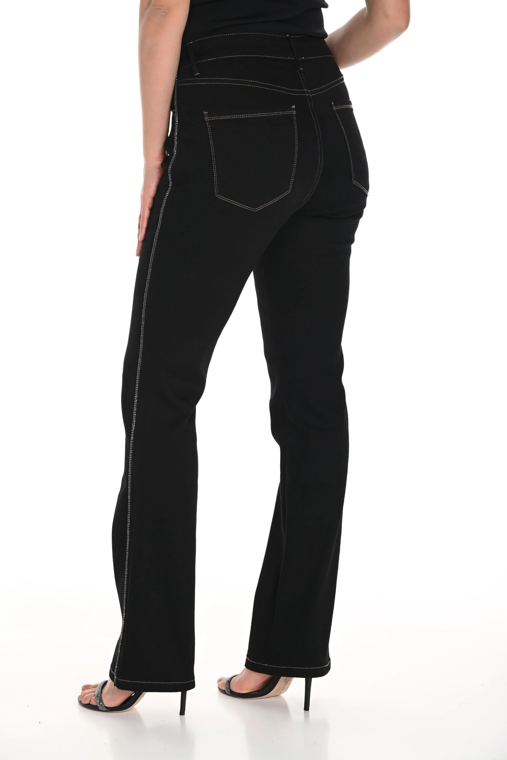 Frank Lyman Black Denim Pants Style 244687U - Image 2