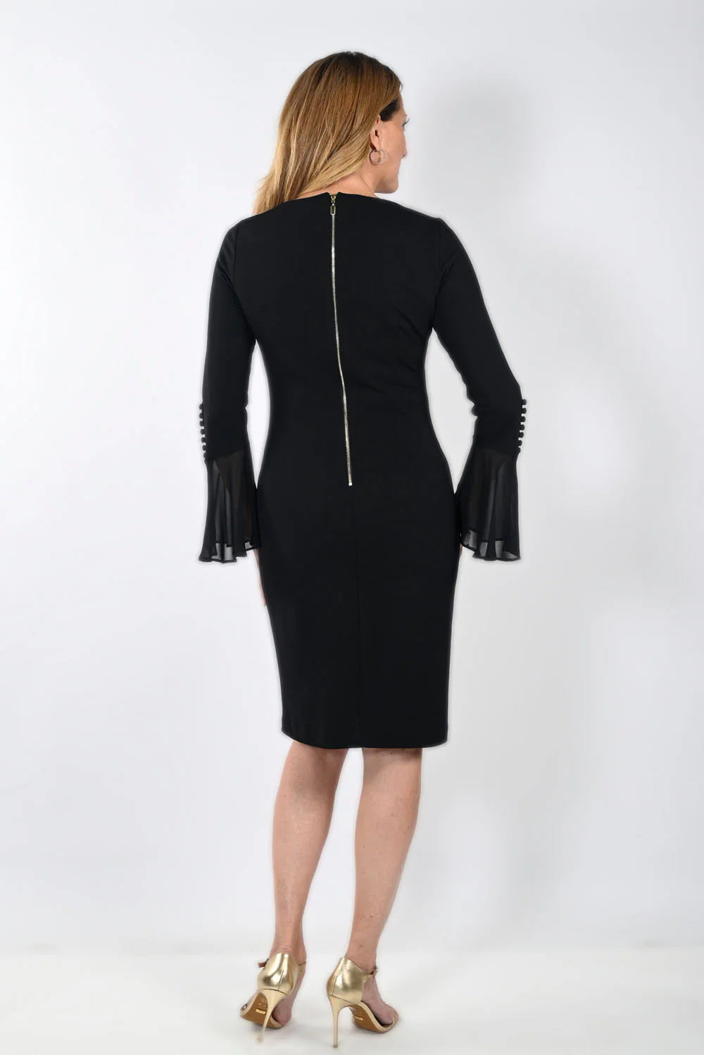 Frank Lyman Black Knit Dress Style 233125 - Image 2