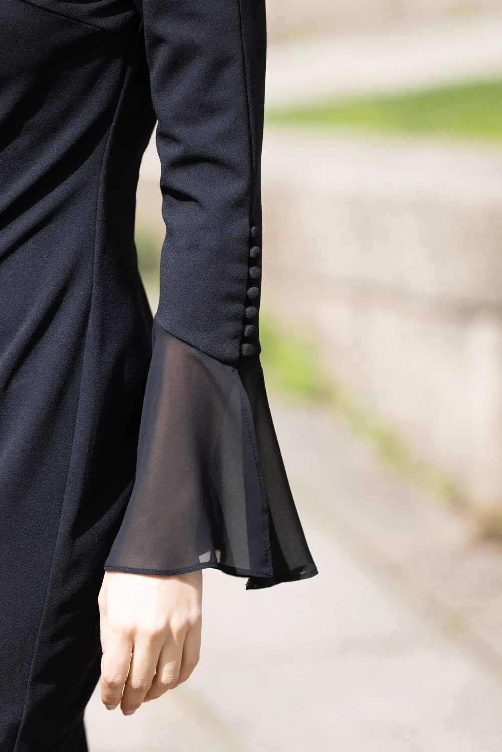 Frank Lyman Black Knit Dress Style 233125 - Image 3