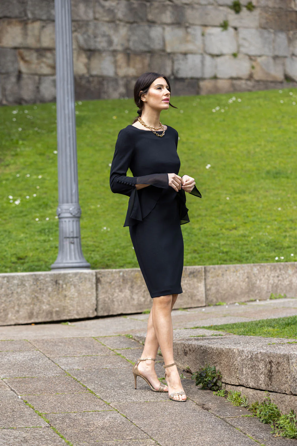 Frank Lyman Black Knit Dress Style 233125 - Image 4