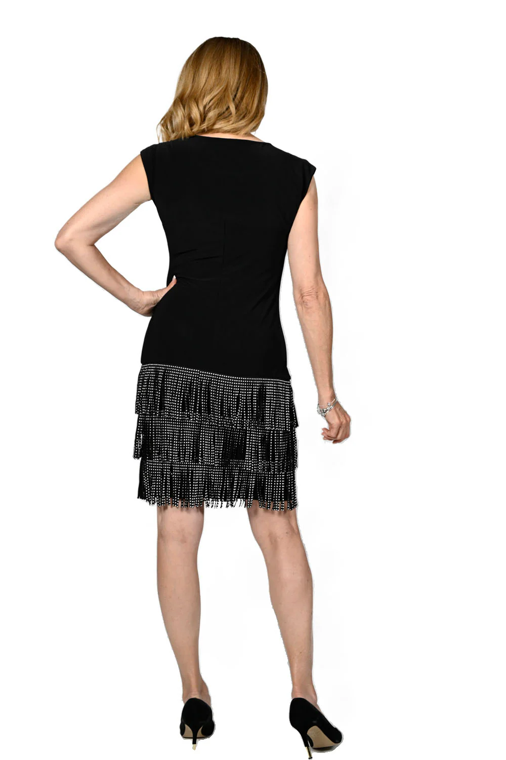Frank Lyman Black Knit Dress Style 236659U - Image 2