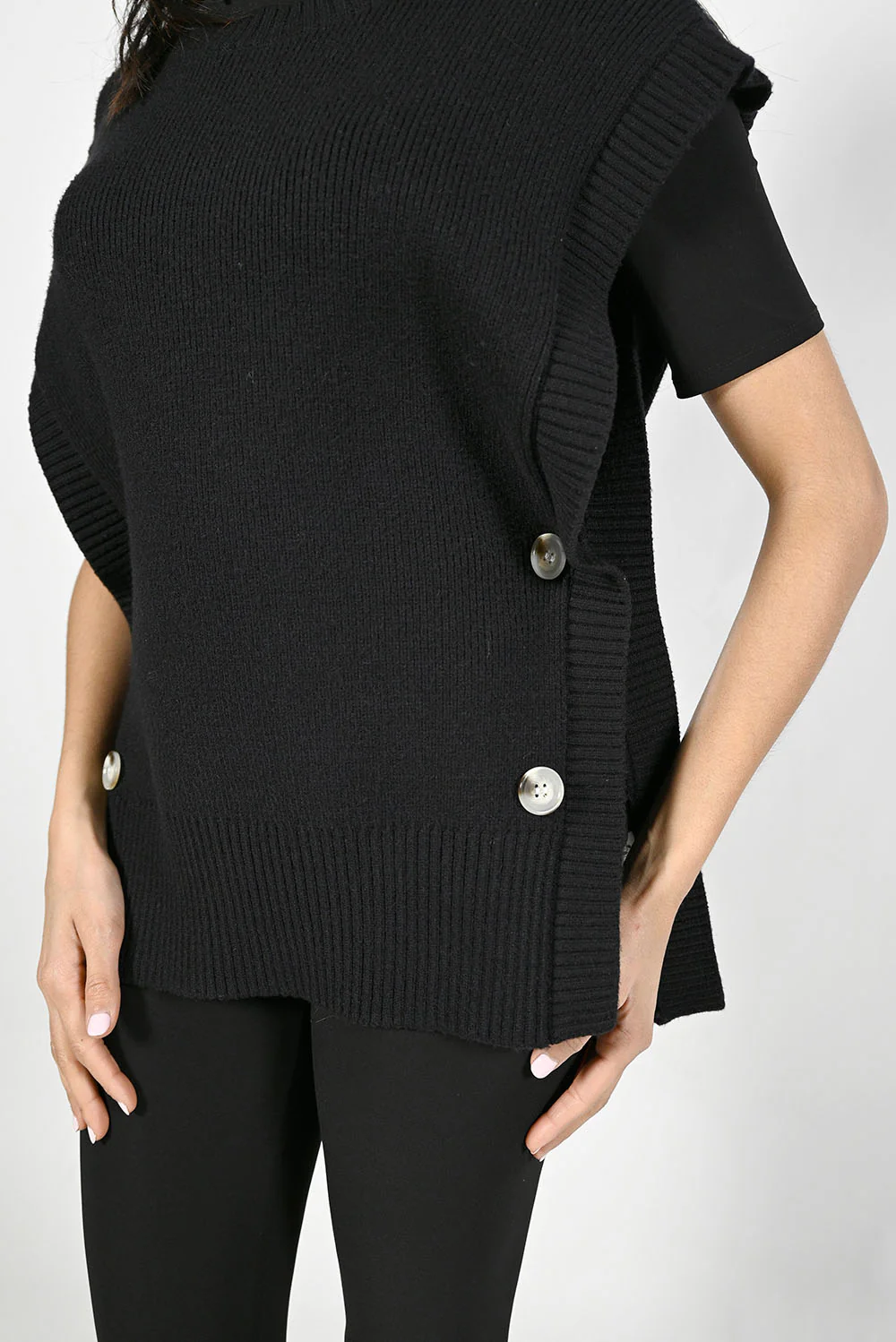 Frank Lyman Black Knit Top 223419U - Image 2