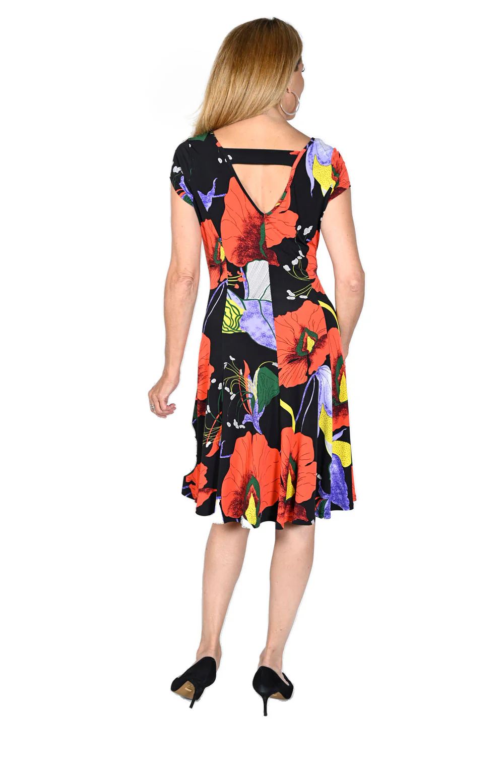 Frank Lyman Black/Red Knit Dress Style 231365 - Image 2