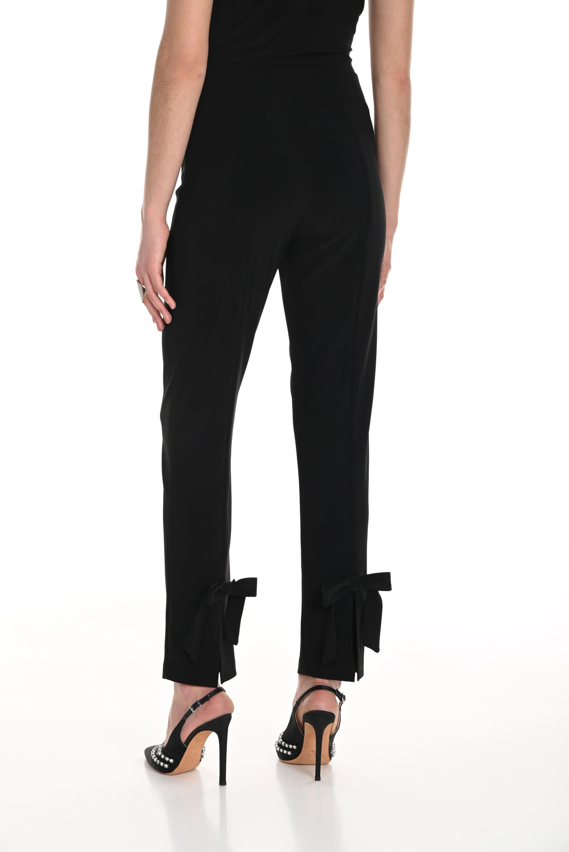 Frank Lyman Black Straight Pull-On Pants Style 244019 - Image 2