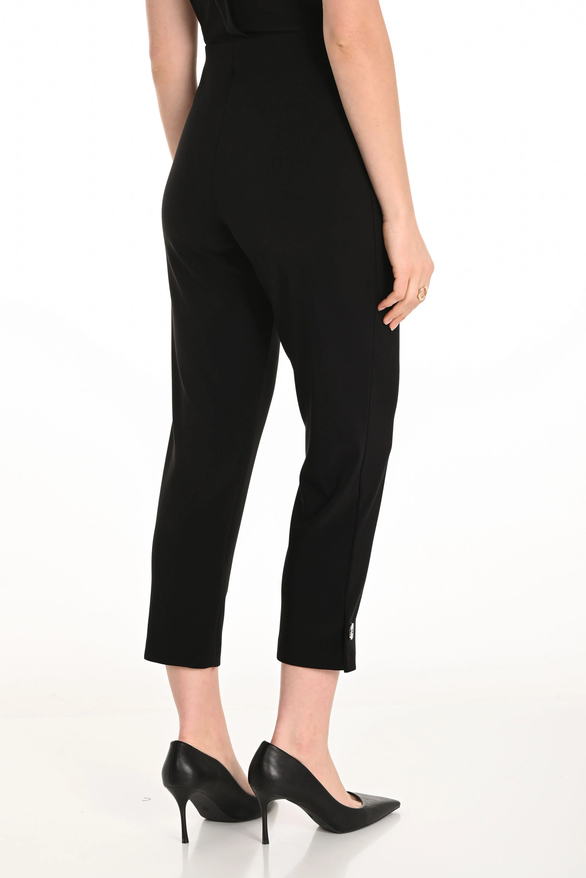 Frank Lyman Black Straight Pull-on Pants Style 254004 - Image 2