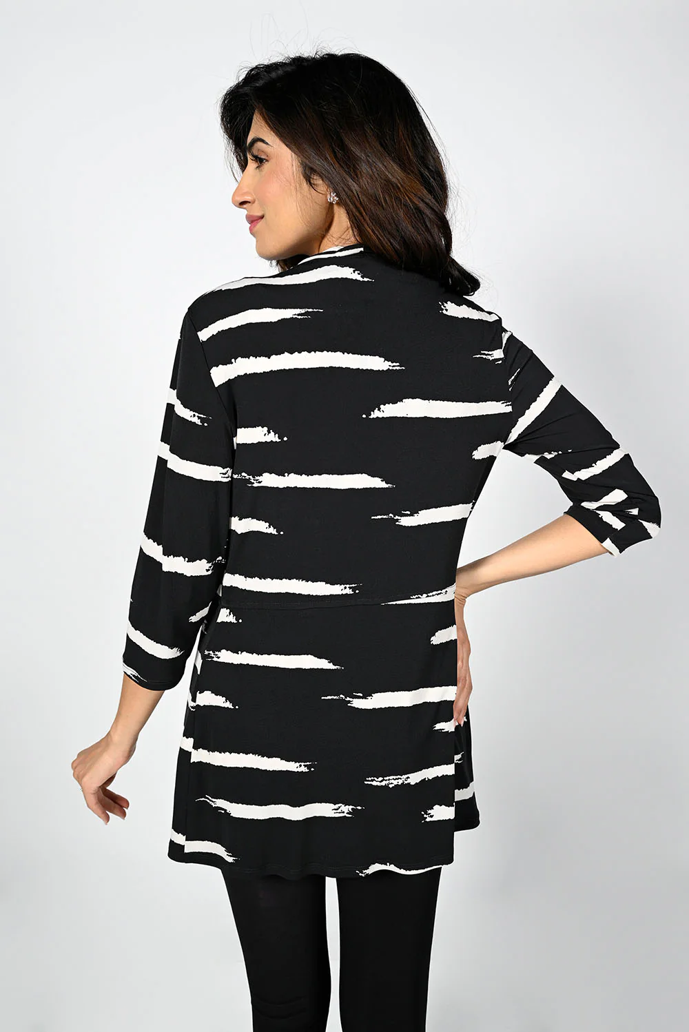 Frank Lyman Black/Tan Cardigan Style 224181 - Image 2