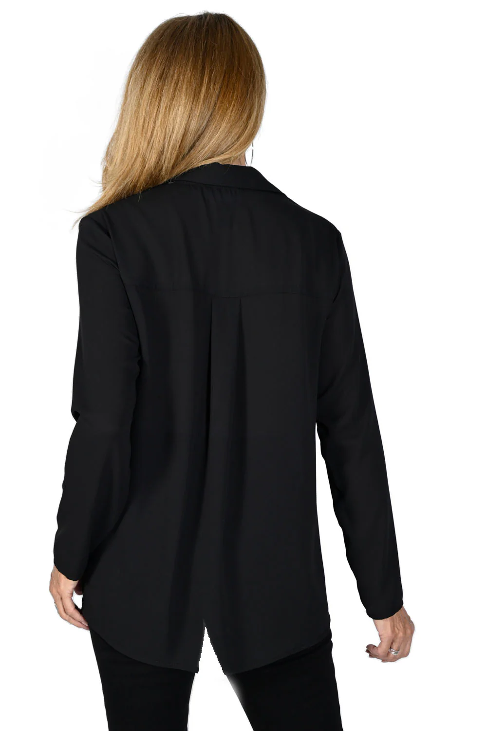 Frank Lyman Black Woven Top Style 231332 - Image 2