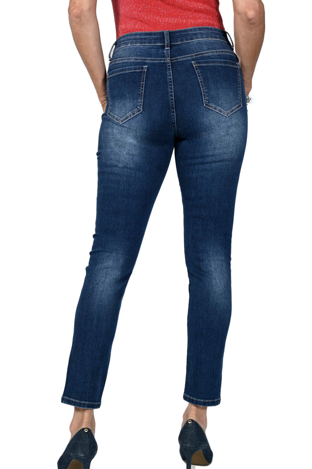 Frank Lyman Blue Denim Jean Pants Style 231730U - Image 2
