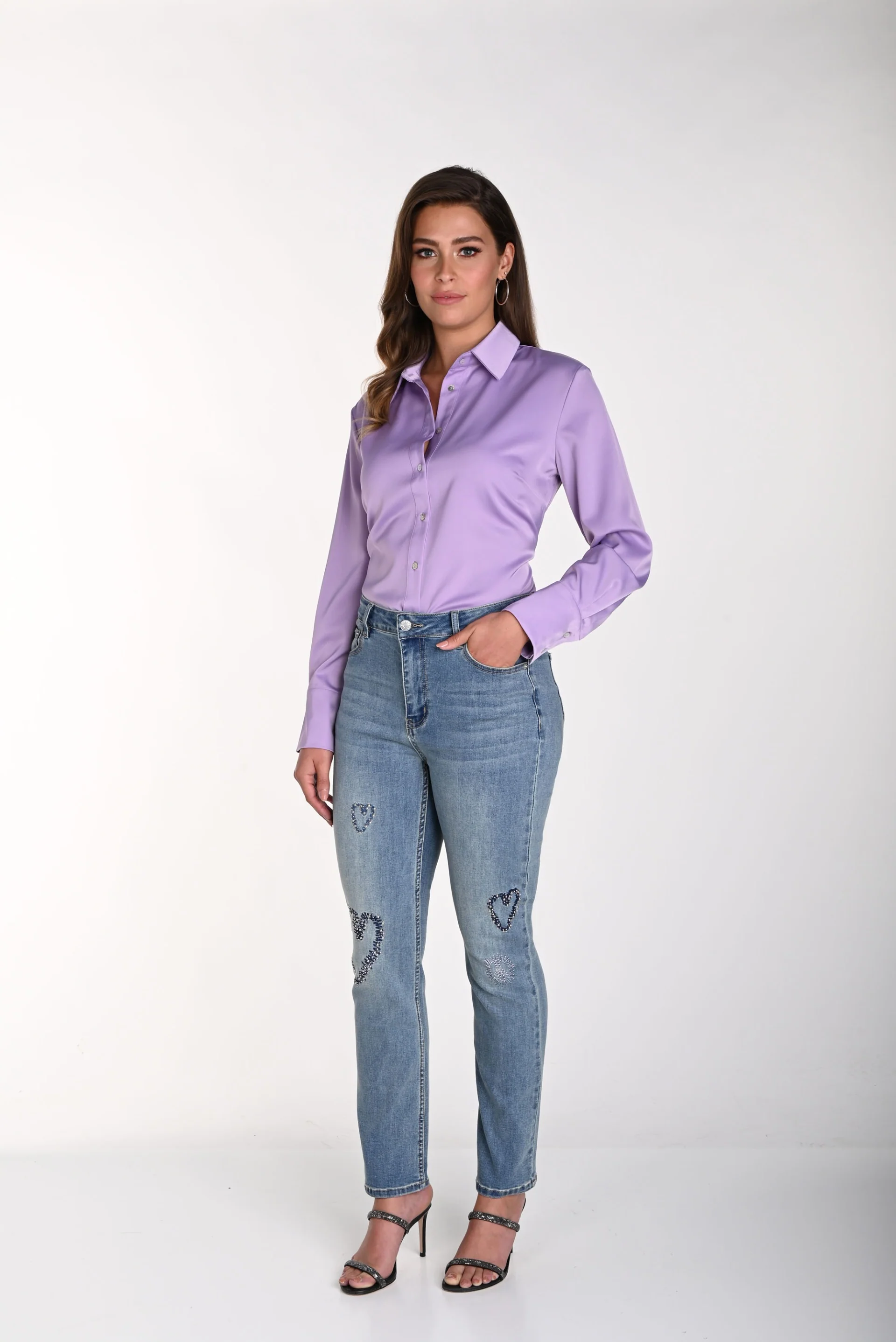 Frank Lyman Blue Denim Jeans Style 241338U - Image 4