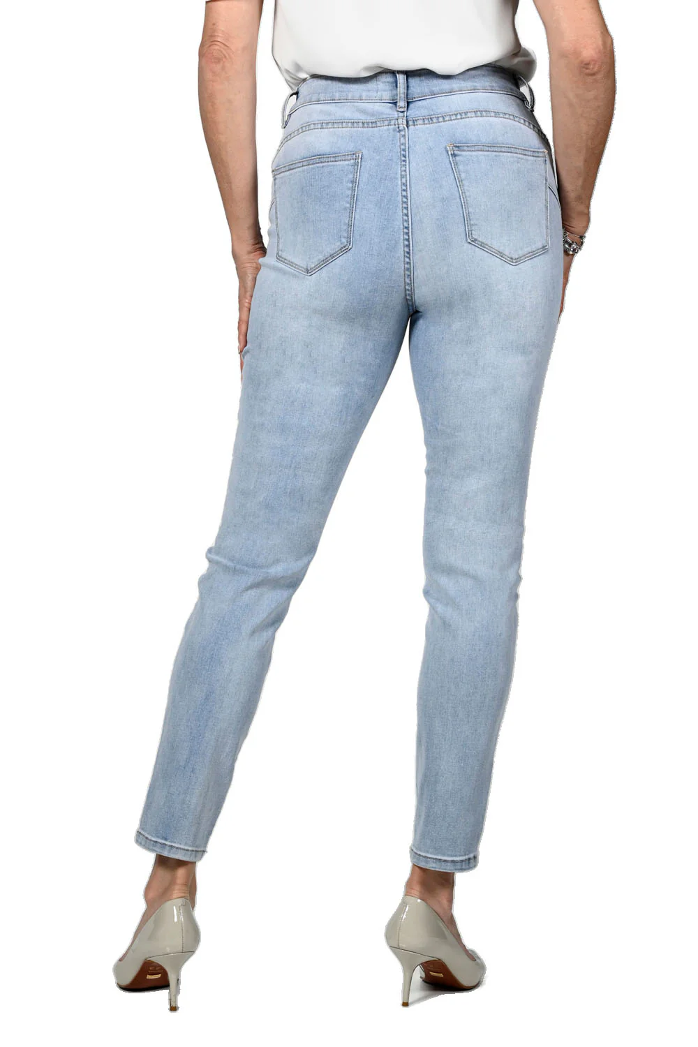 Frank Lyman Blue Denim Pants Style 236641U - Image 2