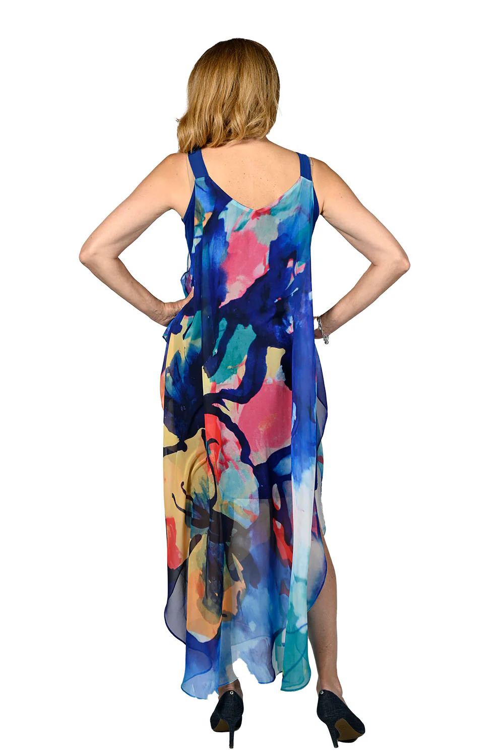 Frank Lyman Blue/Yellow Dress Style 236661U - Image 2