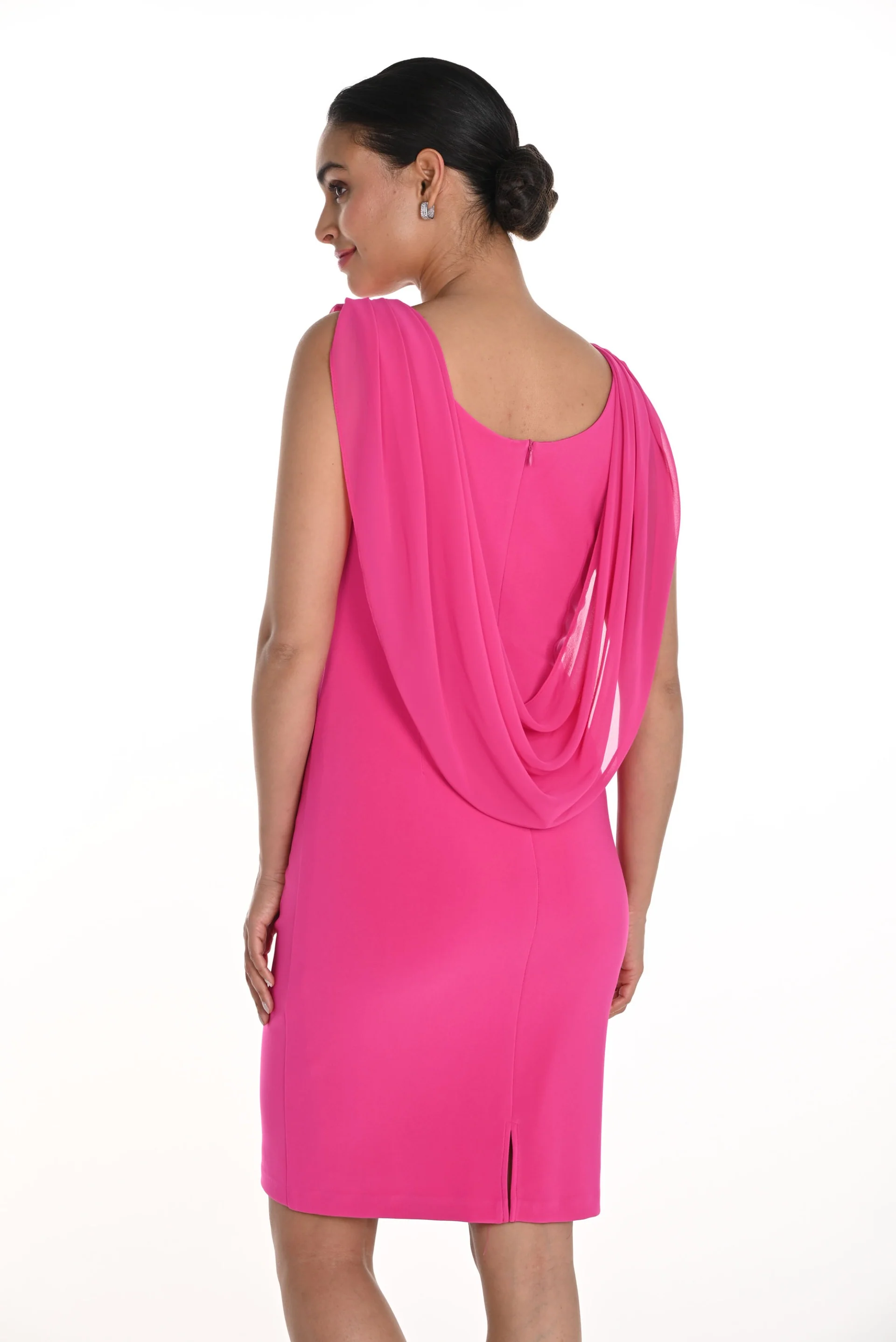 Frank Lyman Bright Pink Sleeveless Dress Style 258005 - Image 5