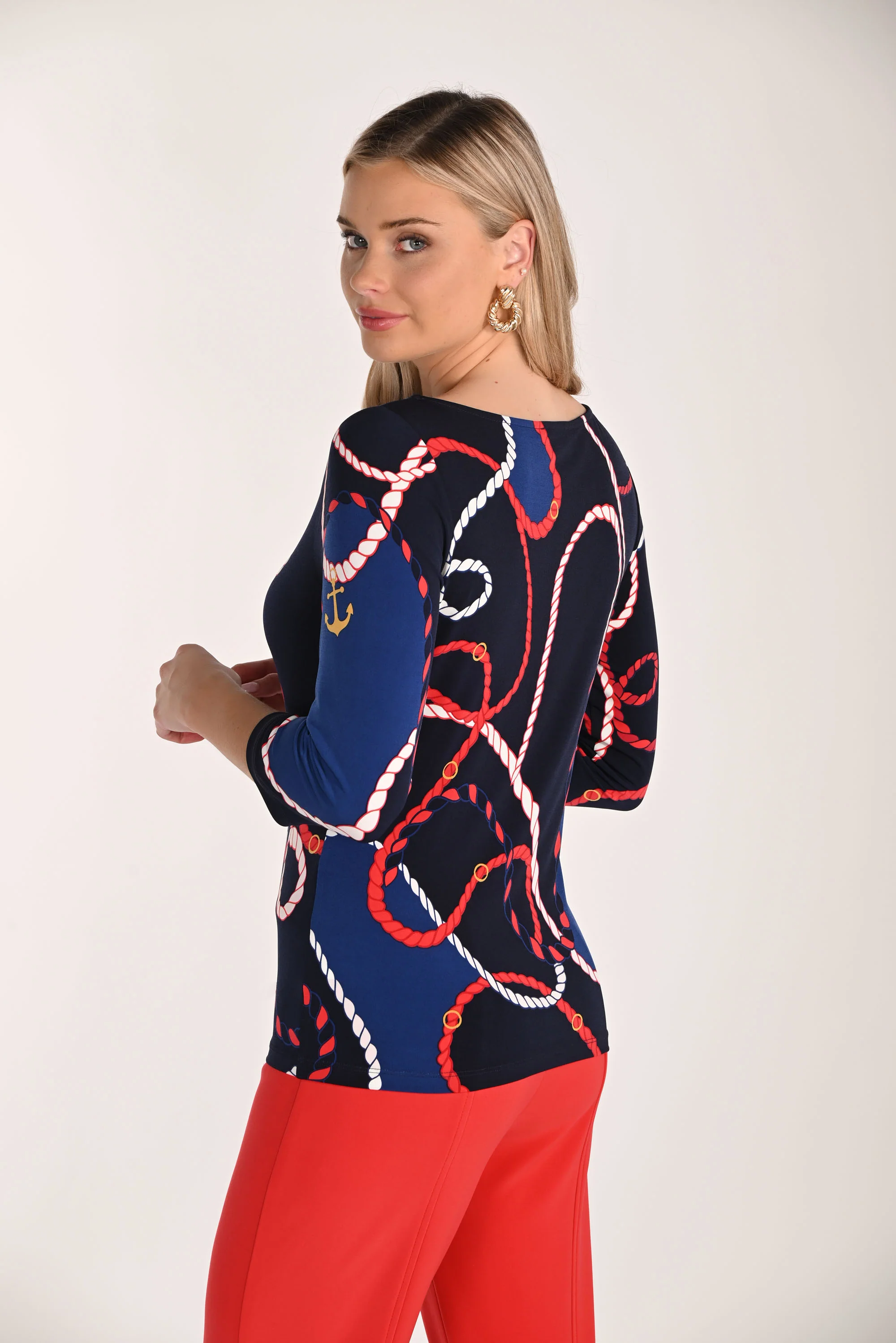 Frank Lyman Casual Boat Neck Top Style 266421 - Image 2