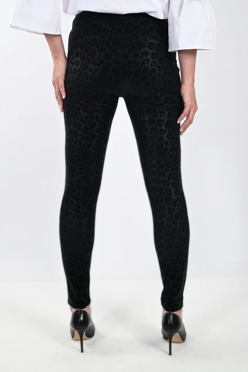 Frank Lyman Charcoal Animal Print Pants Style 233811U - Image 2
