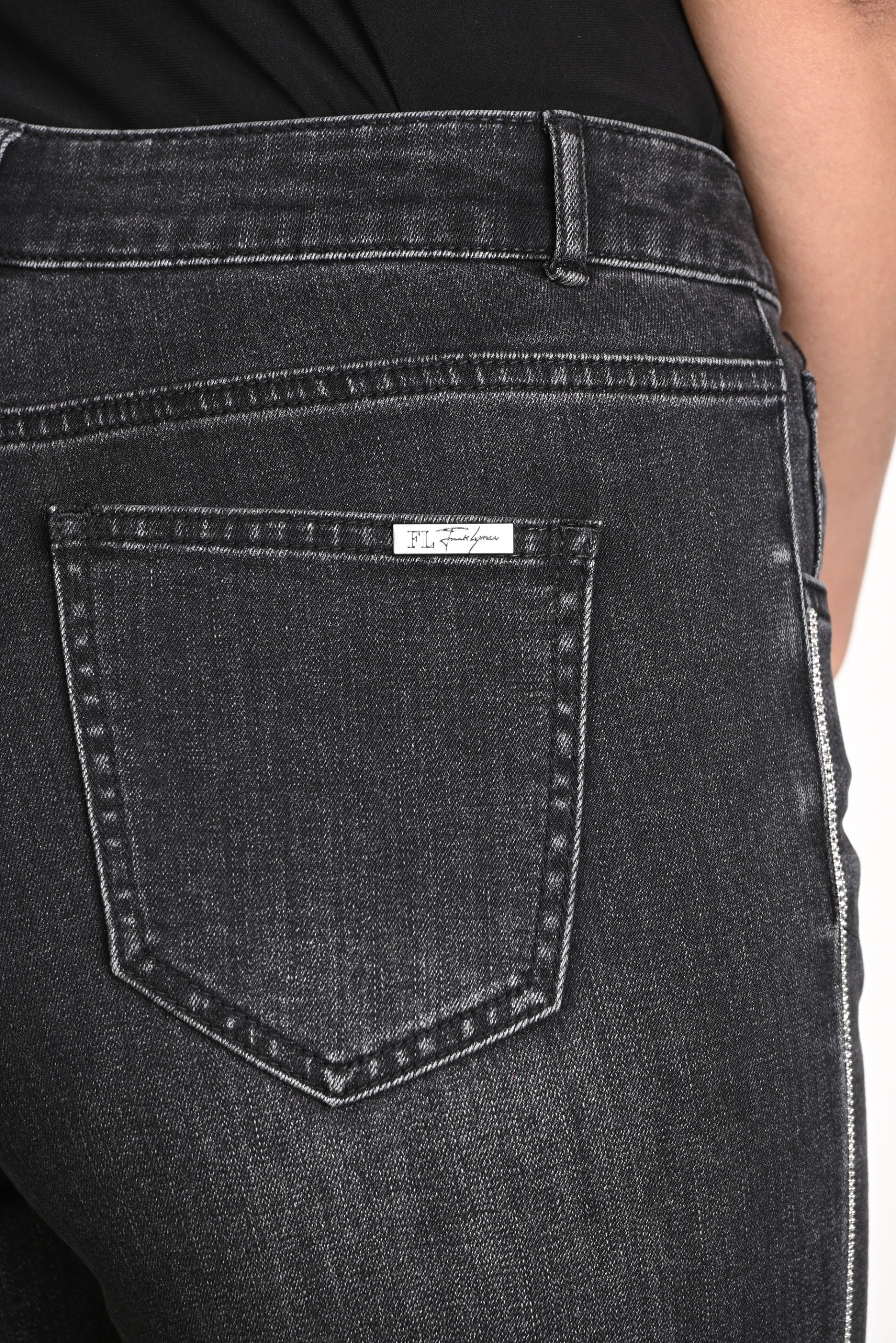 Frank Lyman Charcoal Denim Jean Pants Style 243407U - Image 4