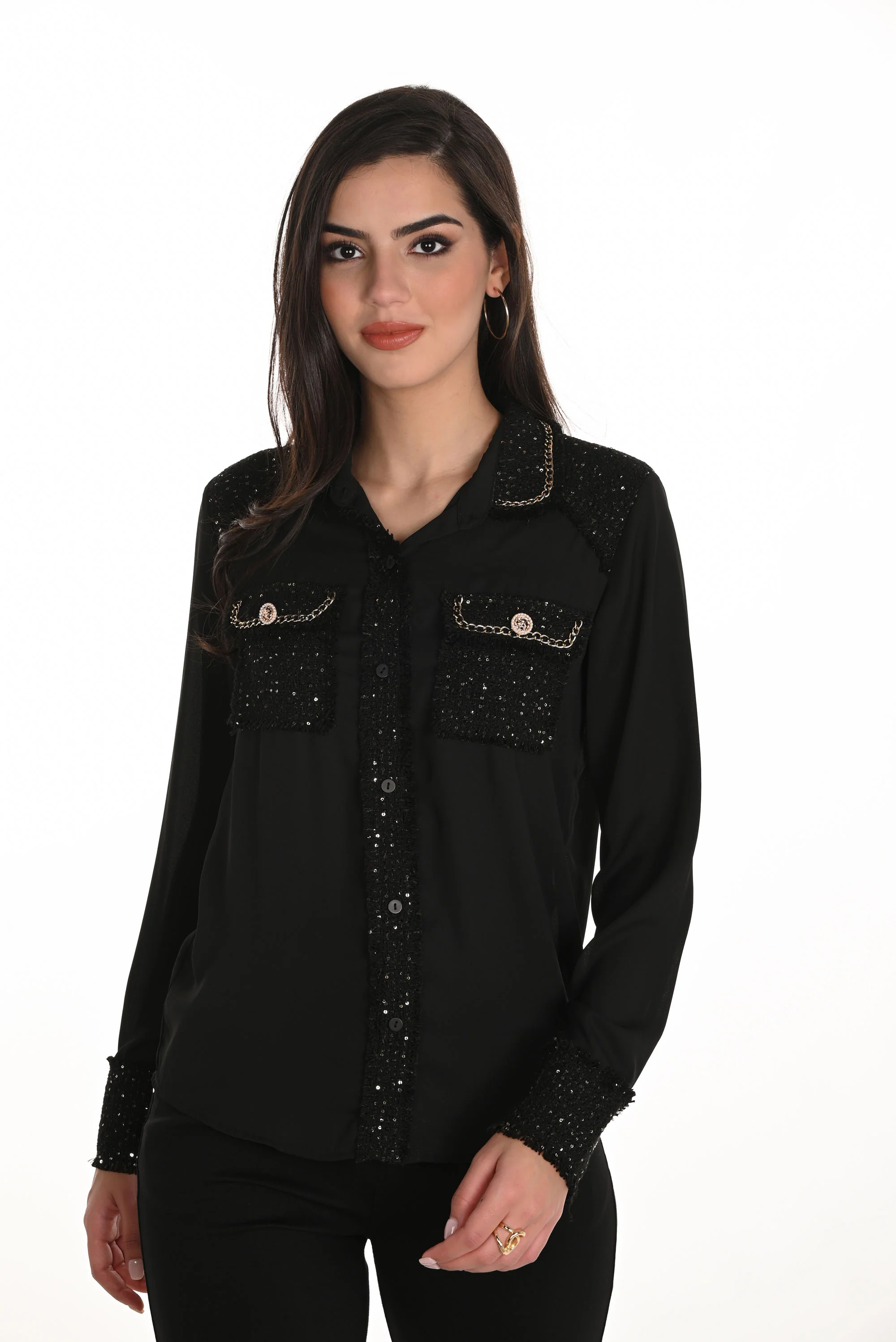 Frank Lyman Chic Hip-length Blouse Style 253783 - Image 3