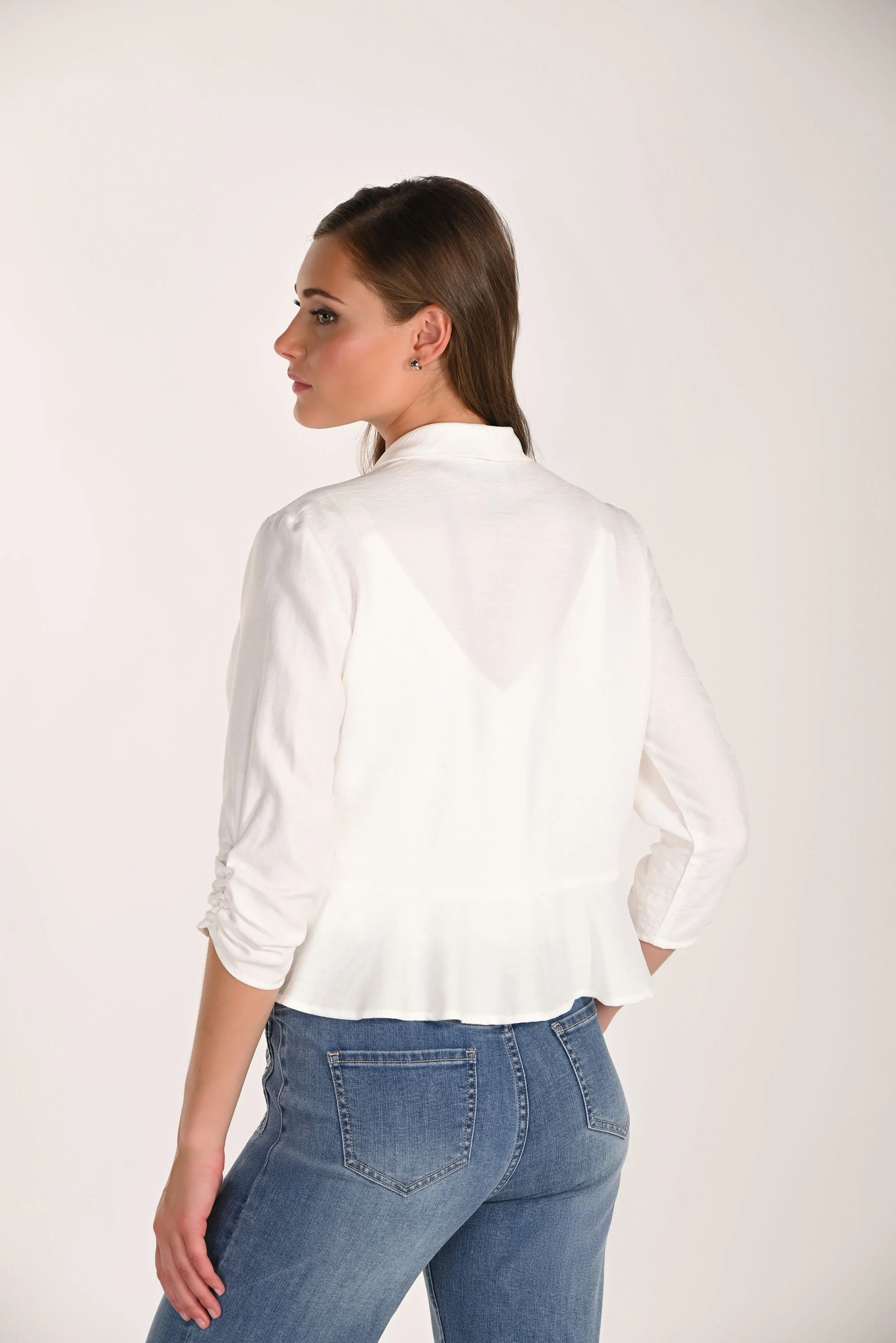 Frank Lyman Collared Hip-length Open-Front Cardigan Style 261107 - Image 7