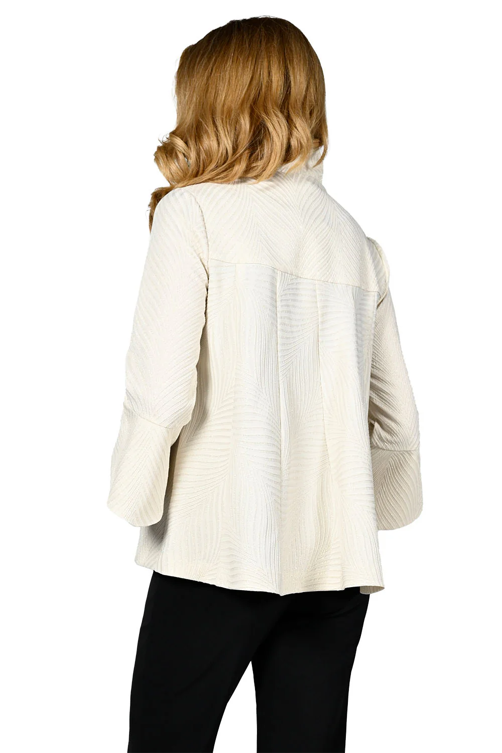 Frank Lyman Cream Woven Jacket Style 238272 - Image 2