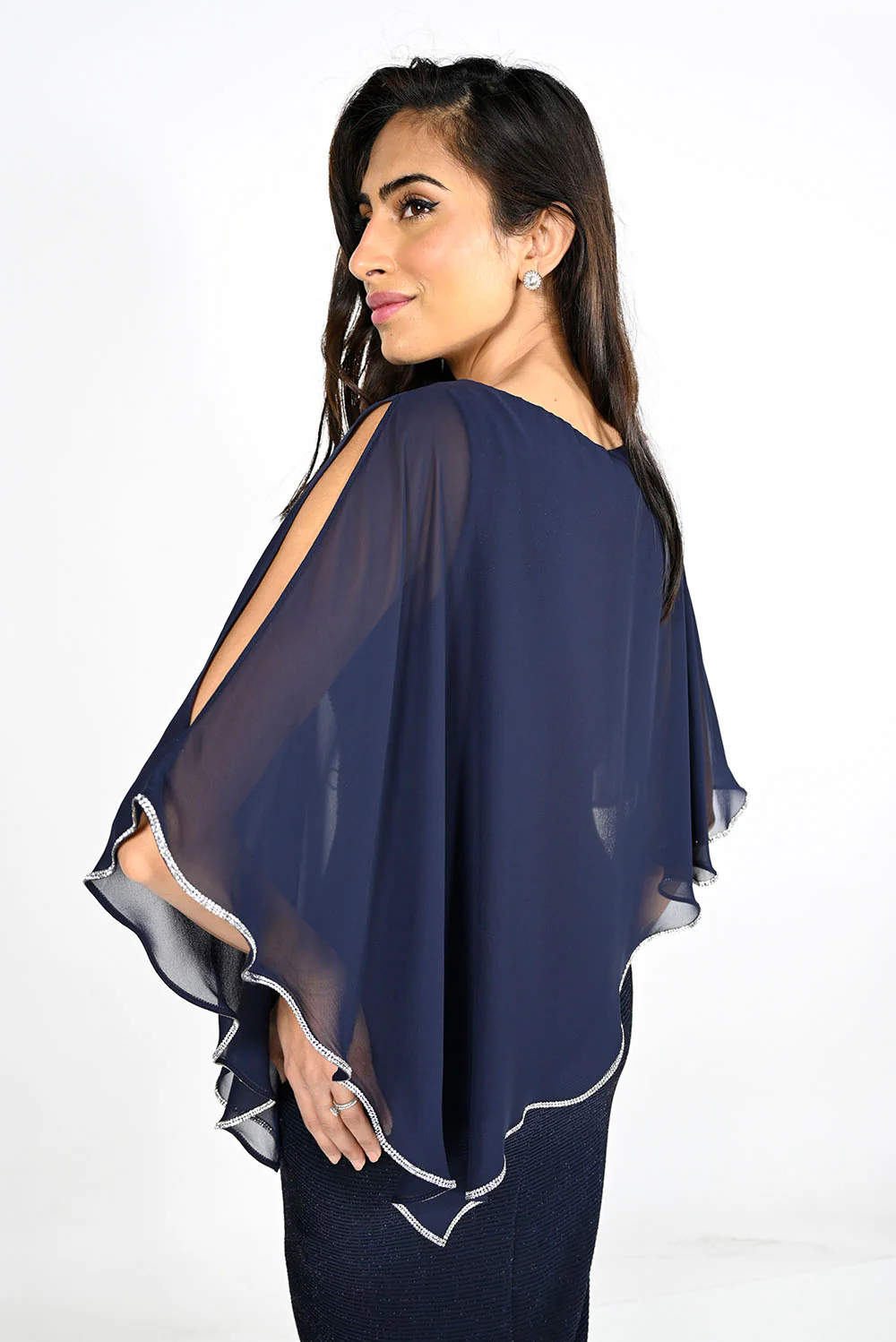 Frank Lyman Dress with Chiffon Overlay Style 219203 - Image 4
