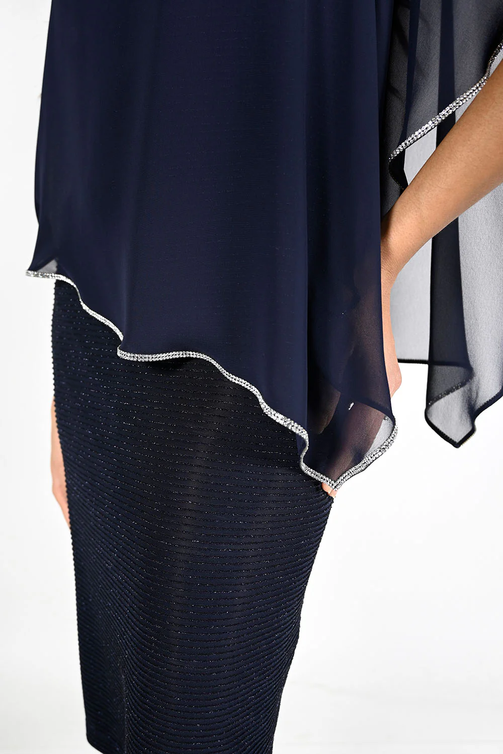 Frank Lyman Dress with Chiffon Overlay Style 219203 - Image 5
