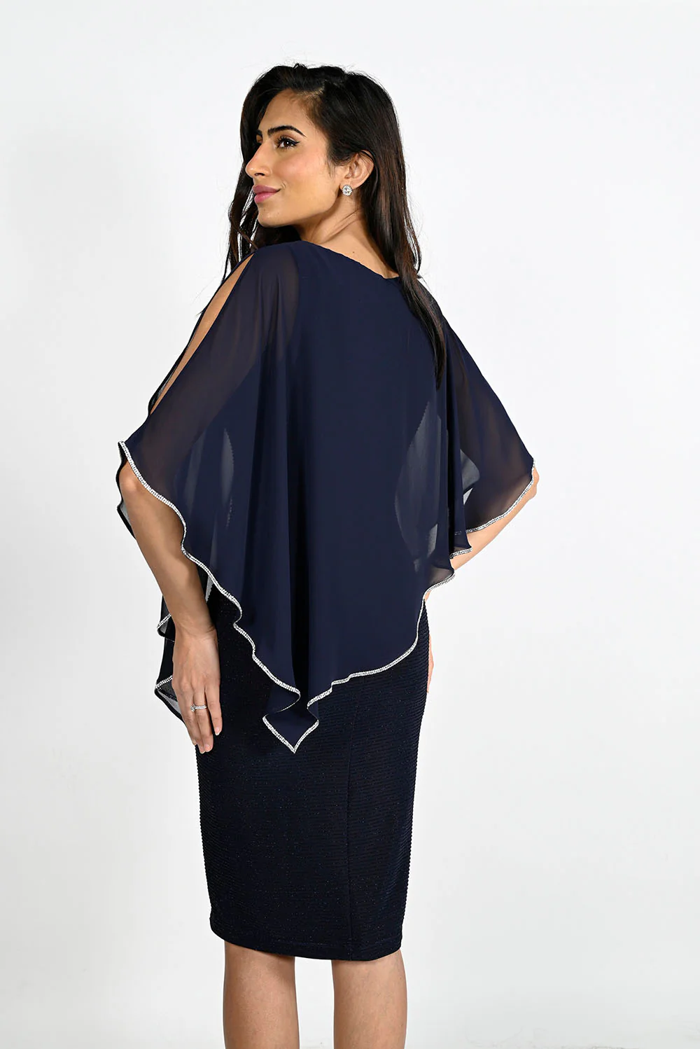 Frank Lyman Dress with Chiffon Overlay Style 219203 - Image 6