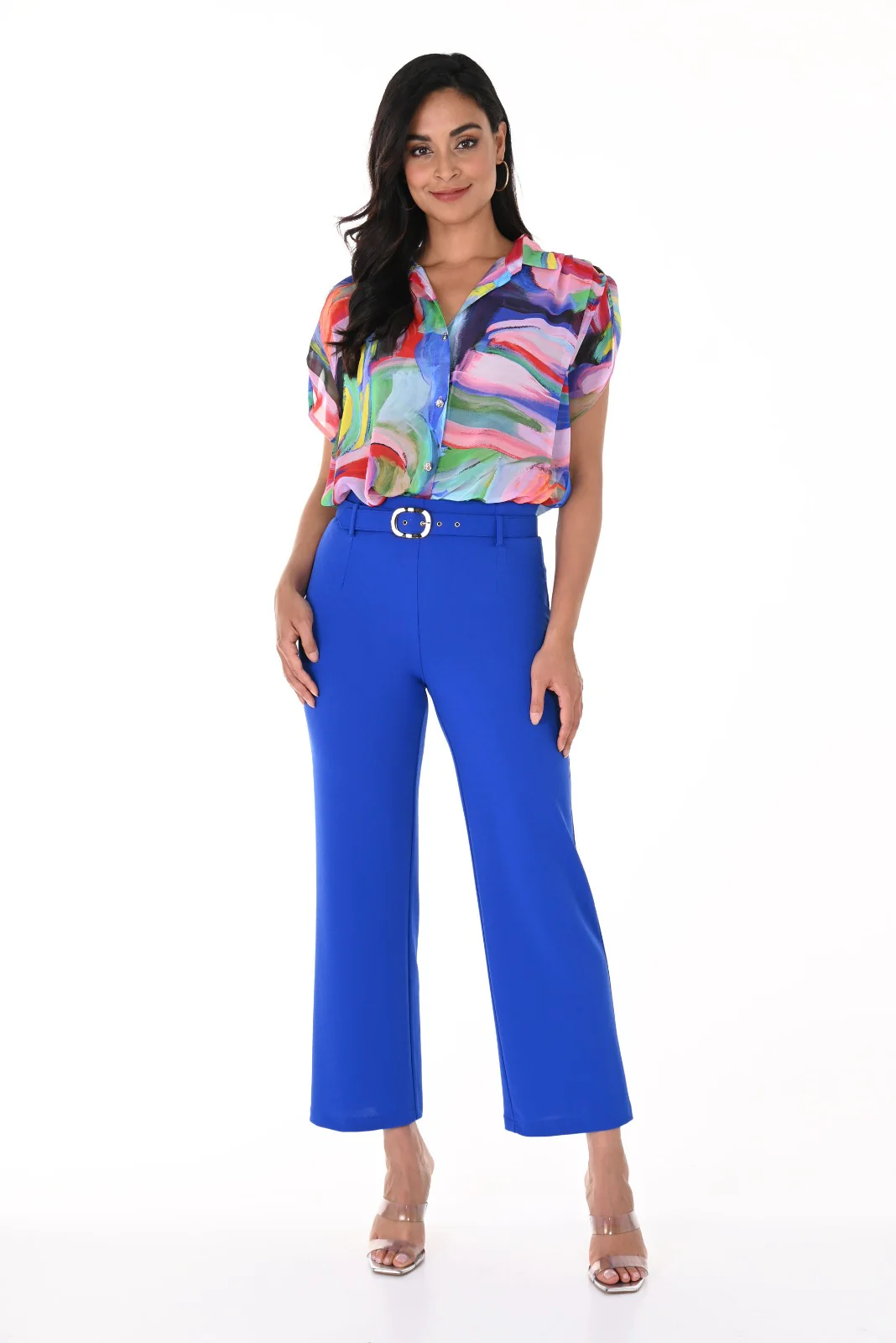 Frank Lyman Electric Blue Pants Style 246125 - Image 3
