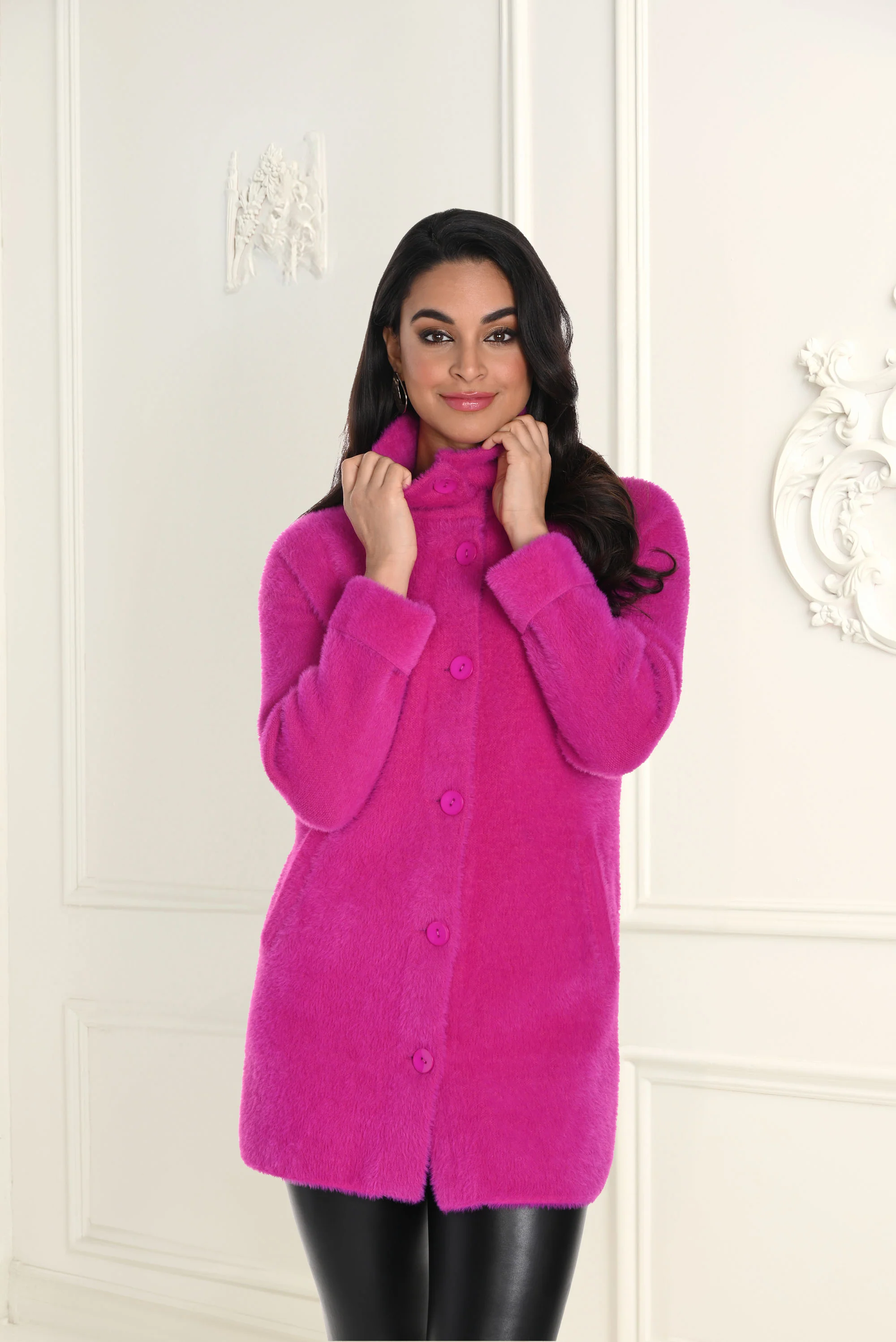 Frank Lyman Faux Fur Jacket Style 243507U - Image 6