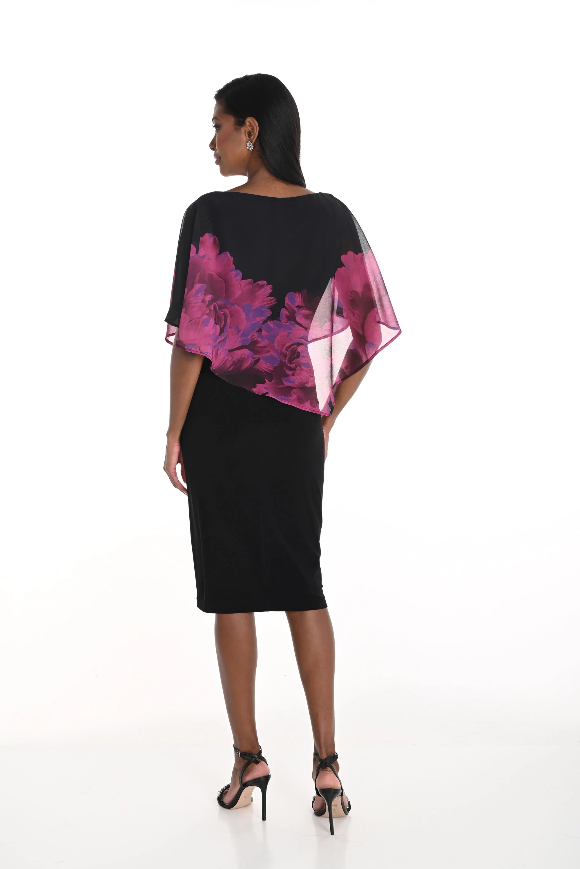 Frank Lyman Floral Knee-Length Shift Dress Style 259348 - Image 2