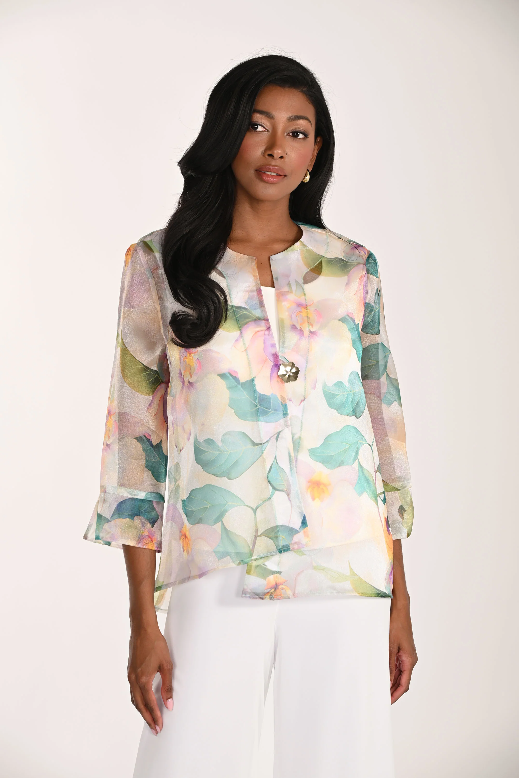 Frank Lyman Floral Lightweight Jacket Style 268163