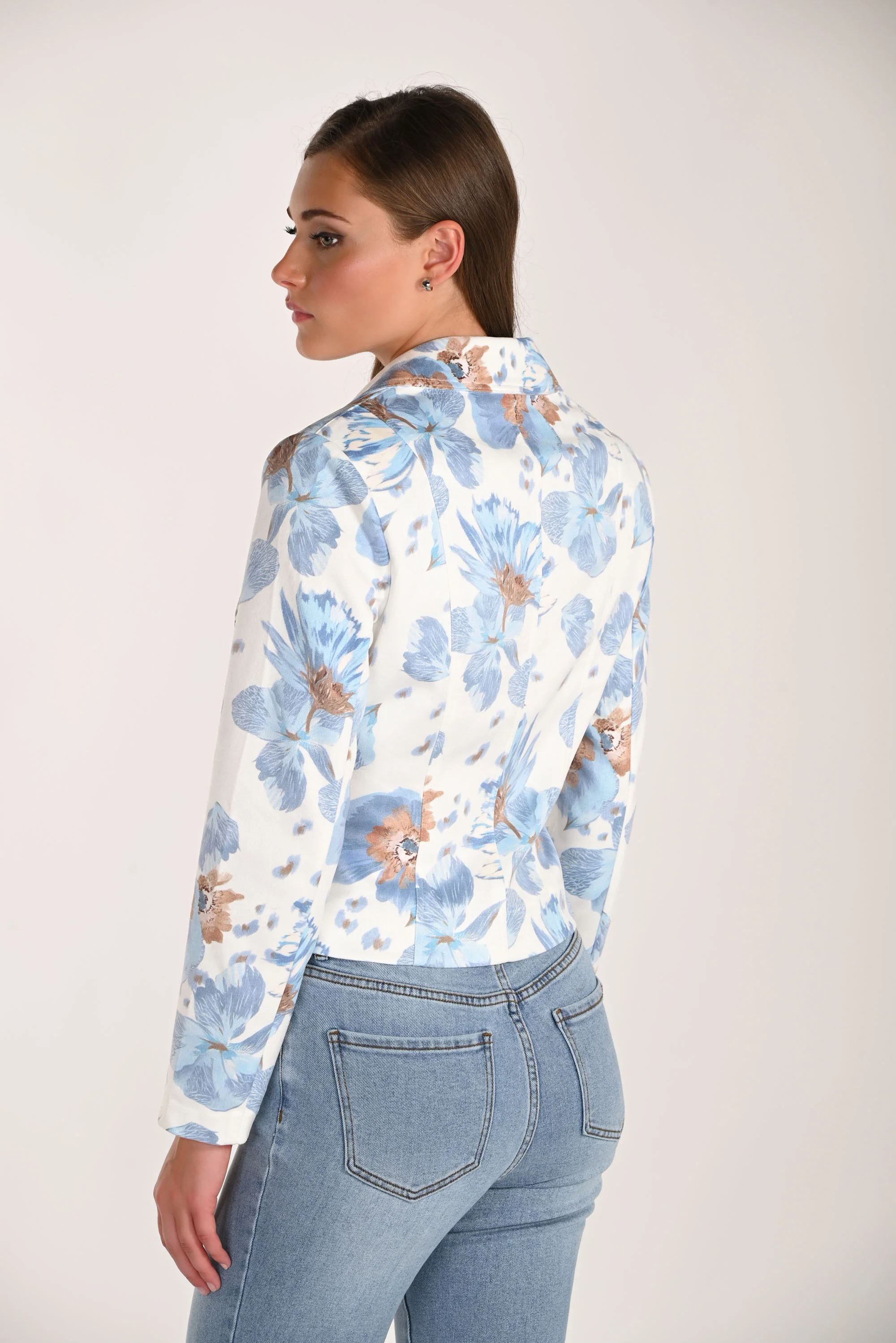 Frank Lyman Floral Moto Style Jacket Style 261618 - Image 4