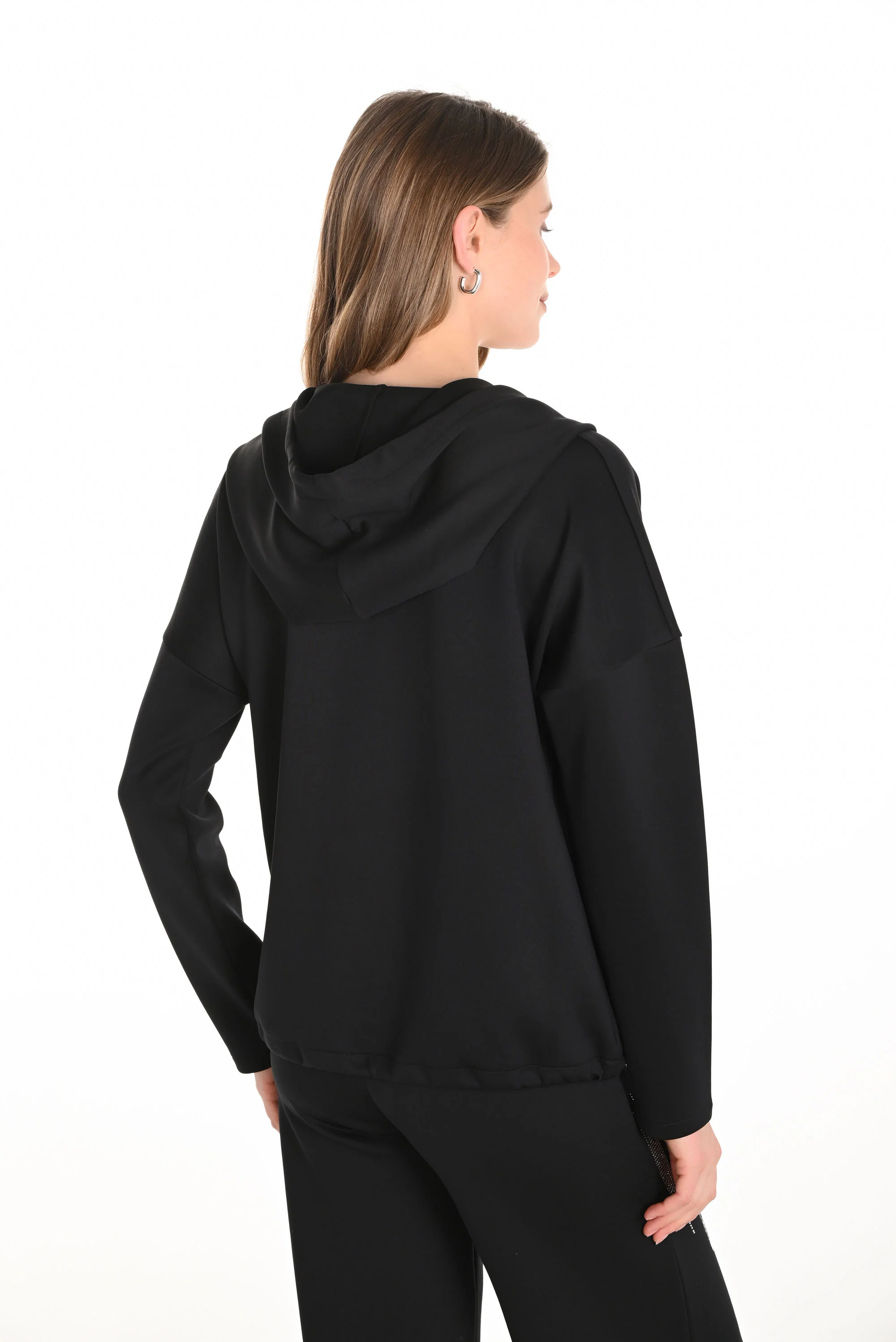 Frank Lyman Hooded Jewel Embellished Pullover Style 253776 - Image 3
