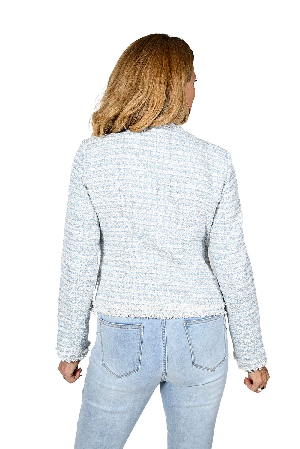 Frank Lyman Light Blue/White Jacket Style 236628U - Image 2