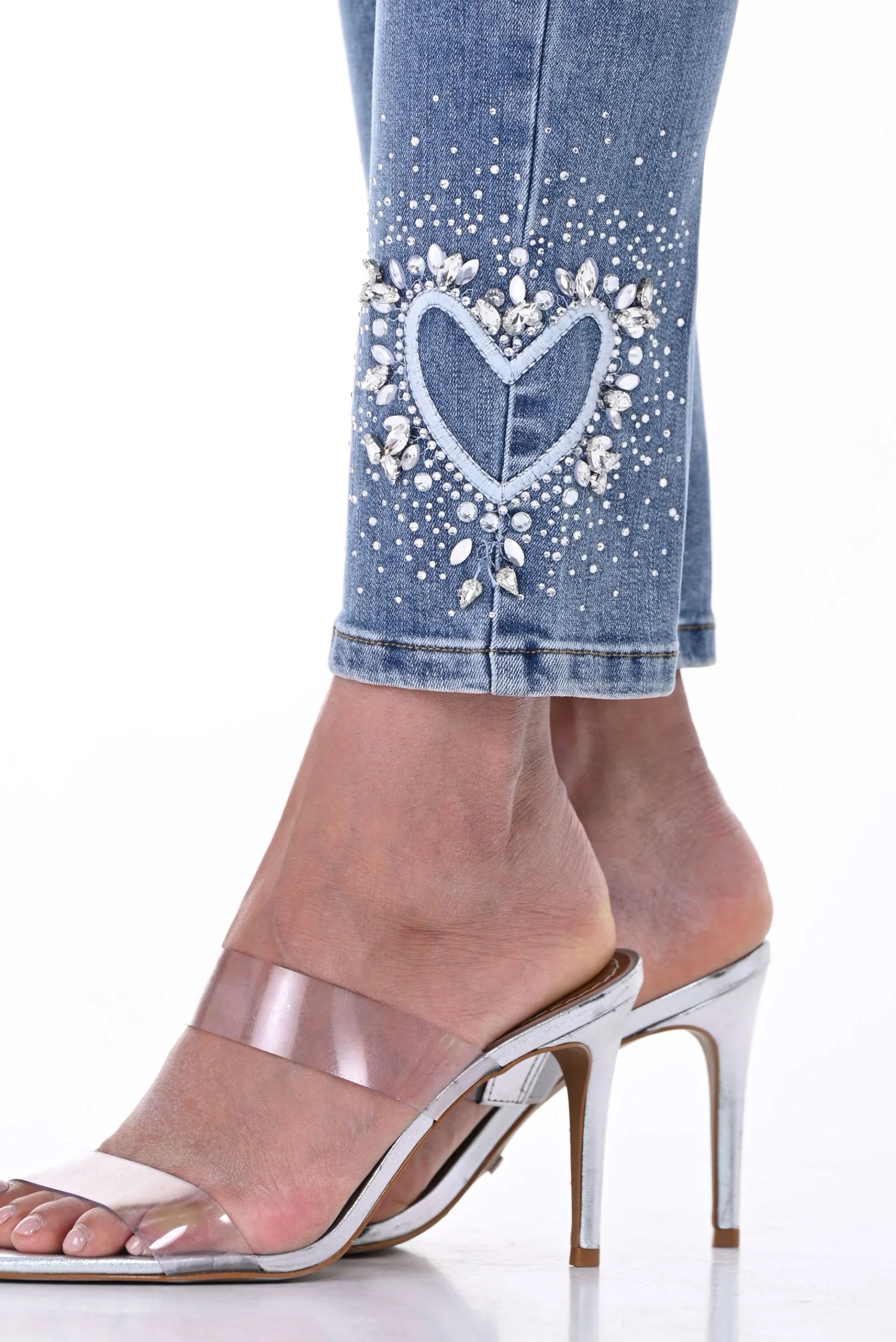 Frank Lyman Light Denim Blue Jean Pants Style 246205U - Image 5