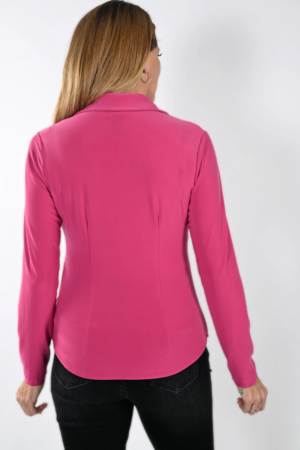Frank Lyman Magenta Blouse Style 233023 - Image 2
