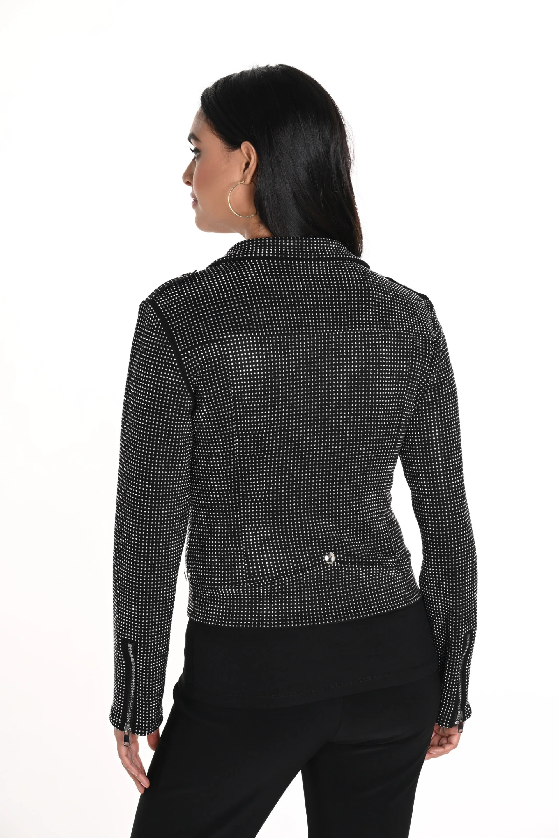 Frank Lyman Moto Jacket with Rhinestones Style 243444U - Image 6