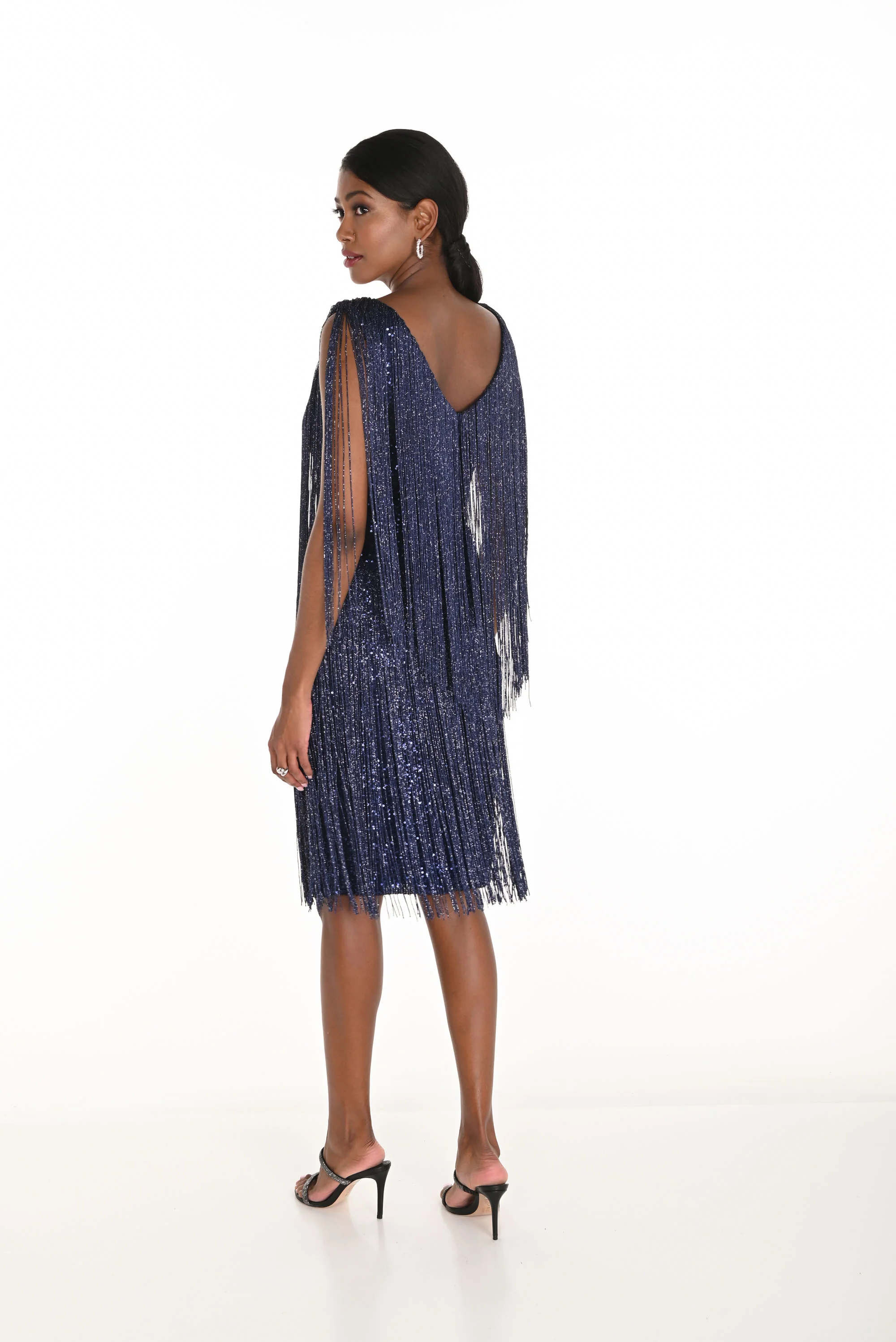 Frank Lyman Navy Sheath Knee-length Dress Style 259712 - Image 2