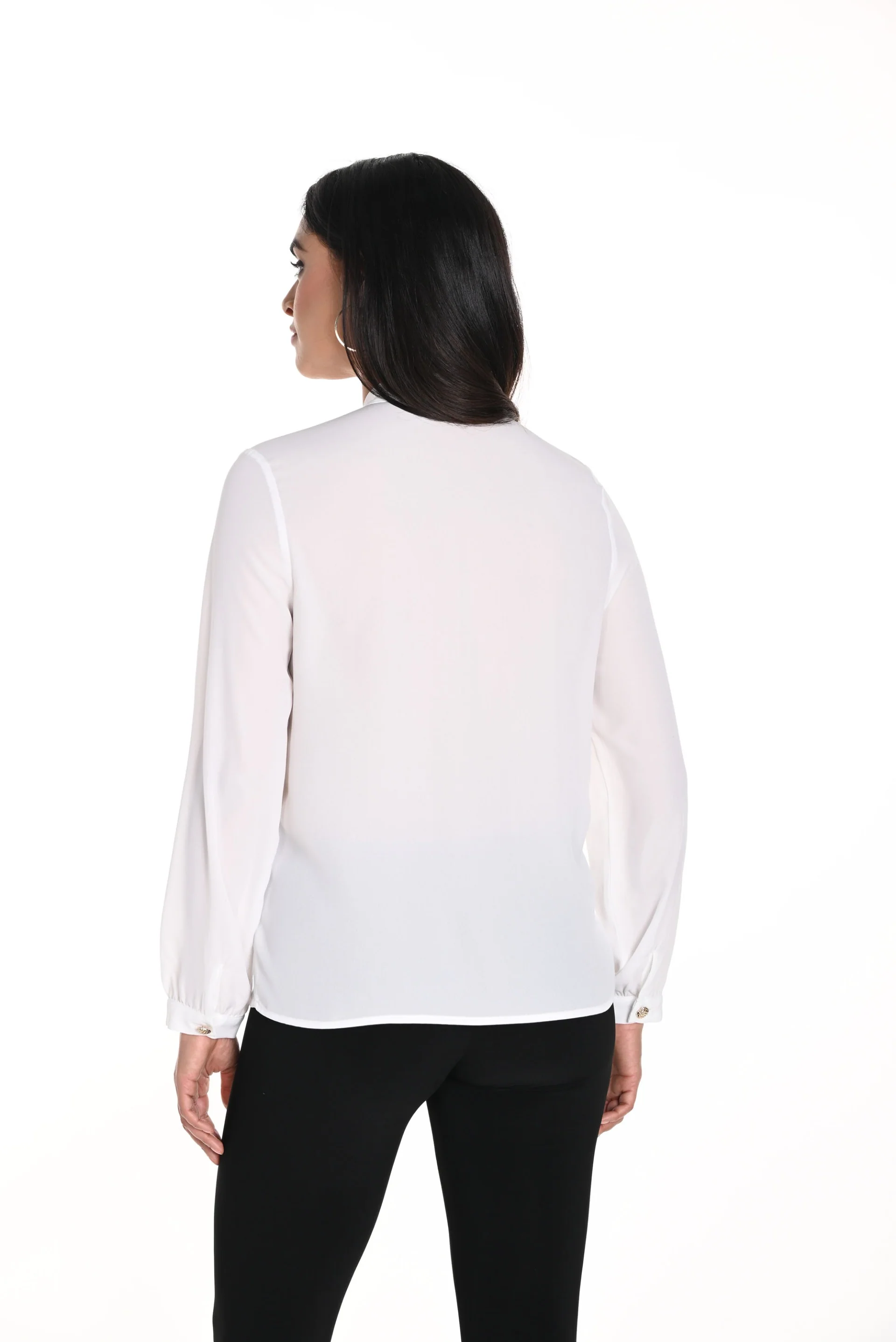 Frank Lyman Off-White Button-Down Blouse Style 243454U - Image 3
