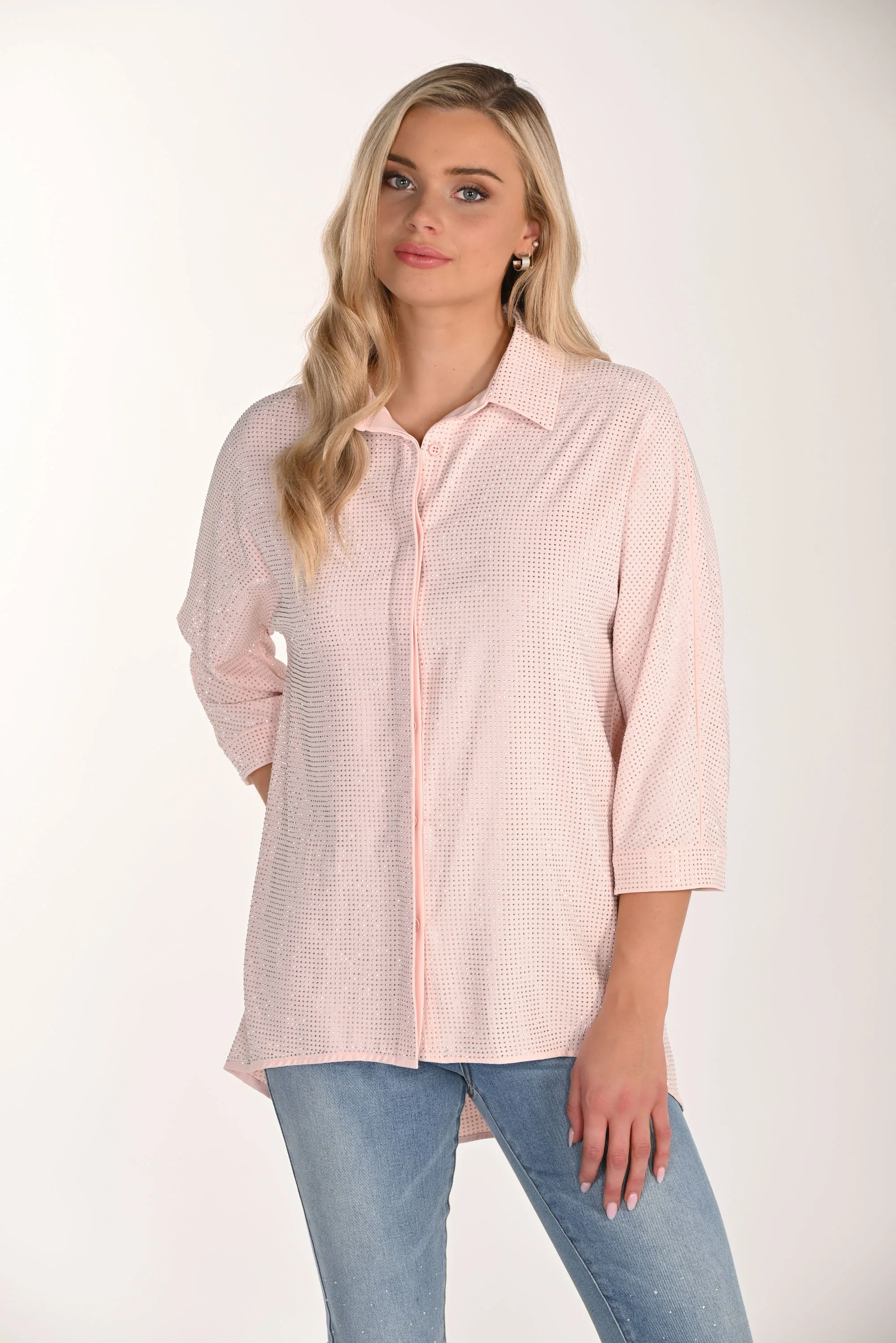 Frank Lyman Top with All-Over Embellishments Style 266514 - Image 3