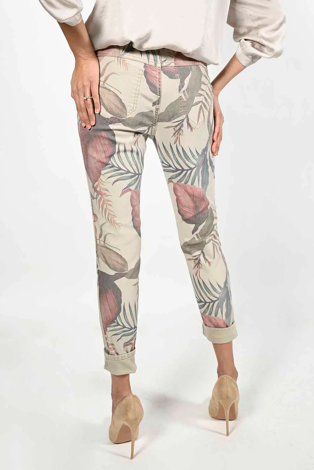 Frank Lyman Tropical/Beige Pant Style 221126-FL - Image 3