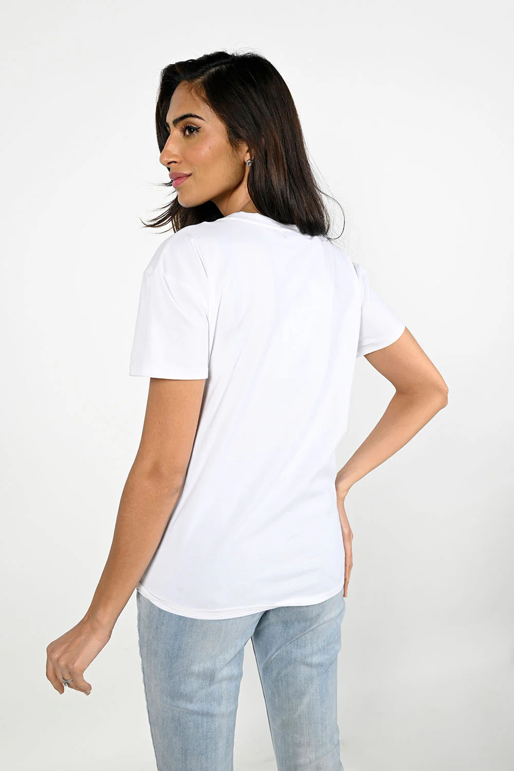 Frank Lyman White/Aqua Top Style 226106 - Image 4