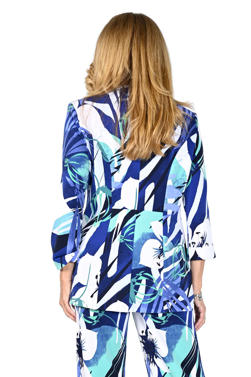 Frank Lyman White/Purple Knit Jacket Style 231239 - Image 2