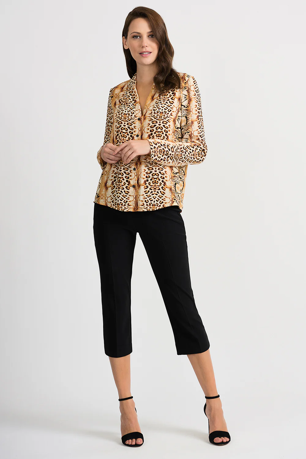Joseph Ribkof Gold/Black Blouse Style 201522 - Image 2